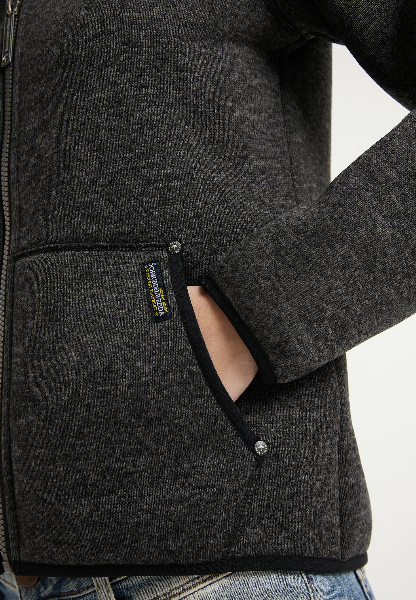 Schmuddelwedda women's knitted fleece jacket