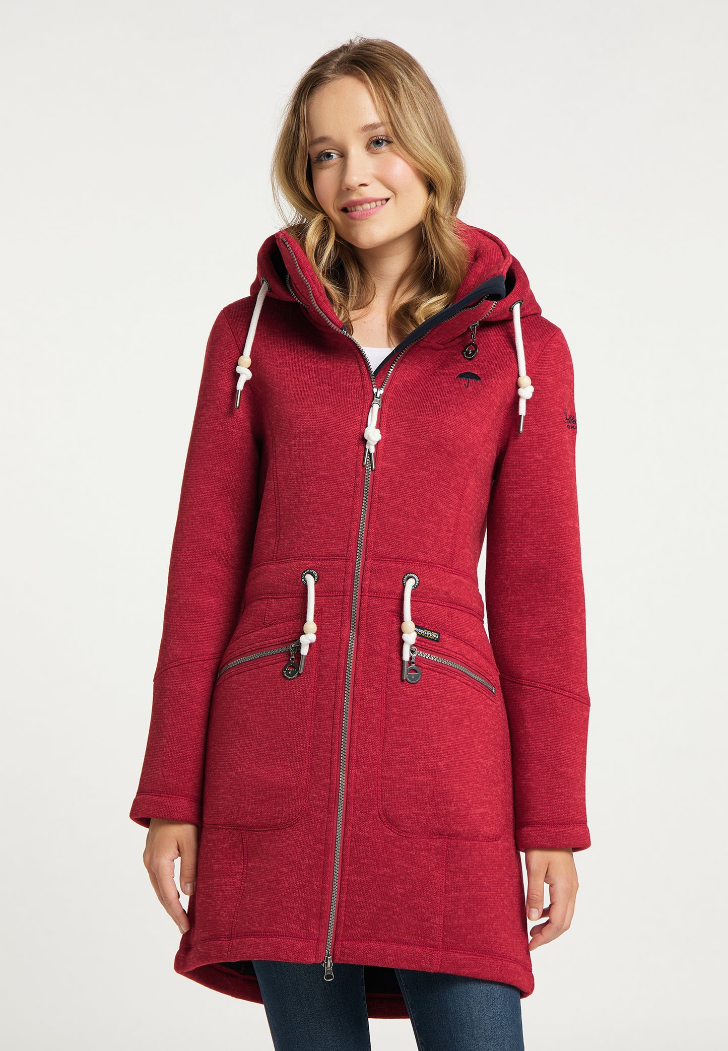 Schmuddelwedda women's knit fleece coat