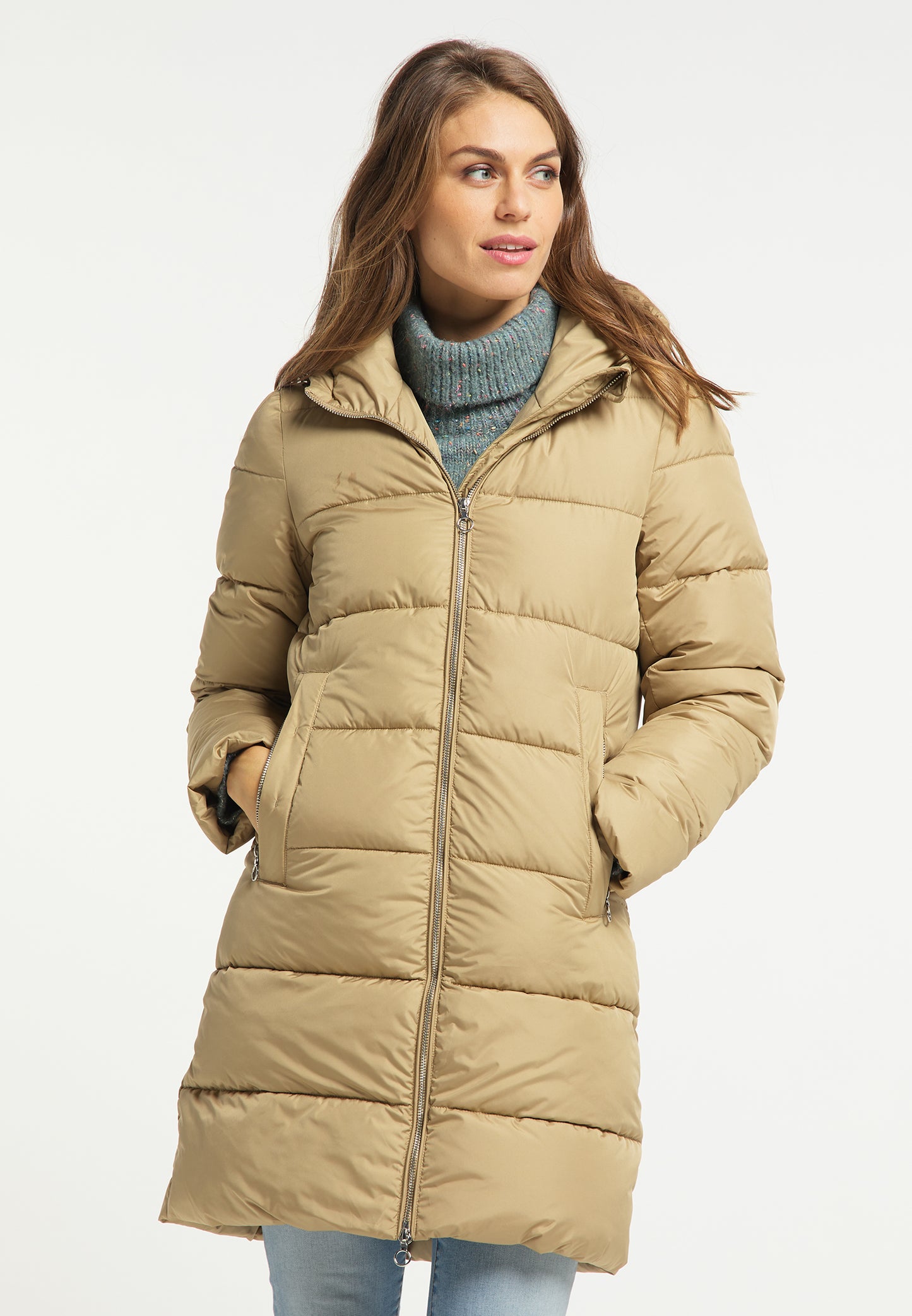 usha women's quilted coat