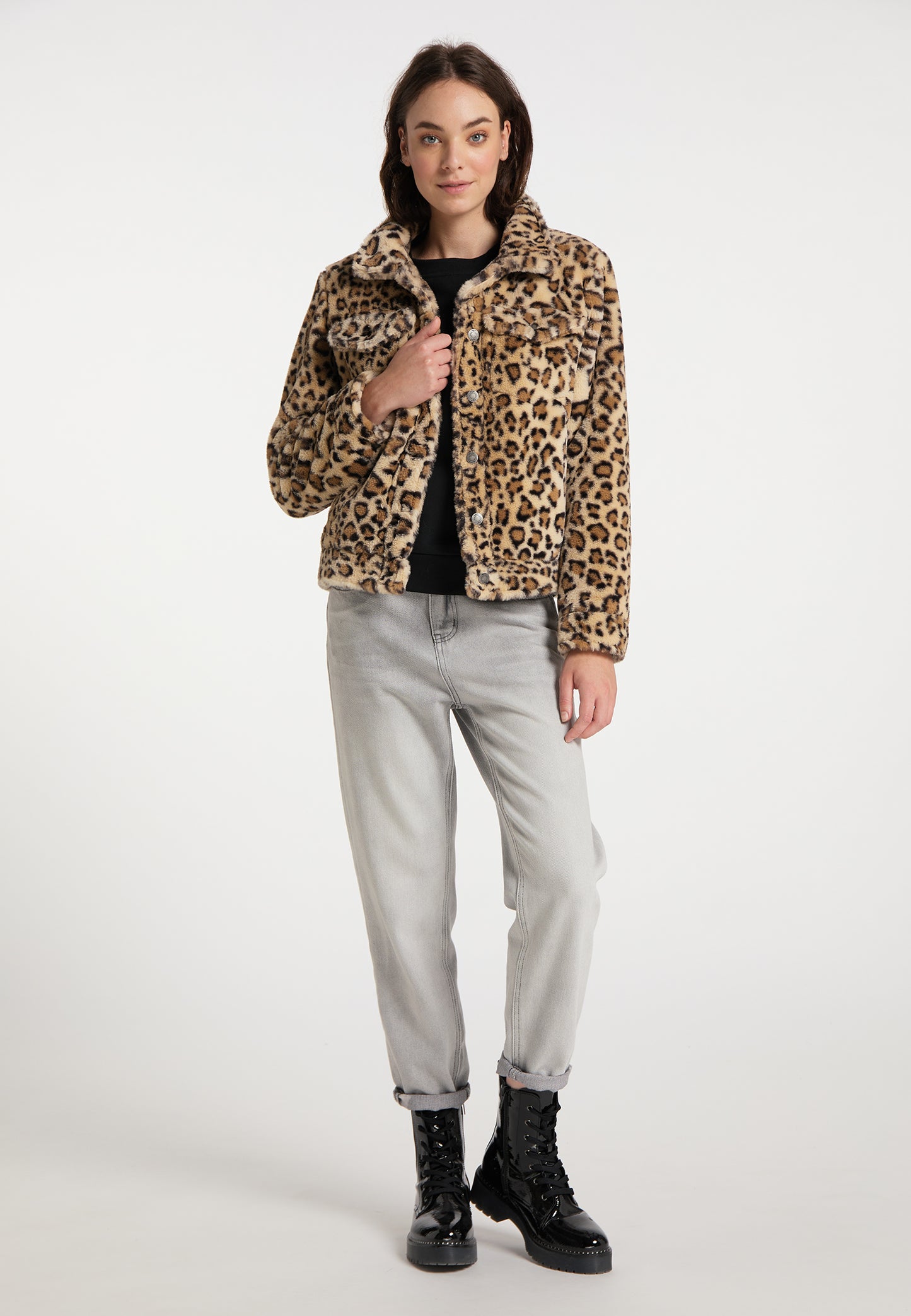 myMo women's faux fur jacket