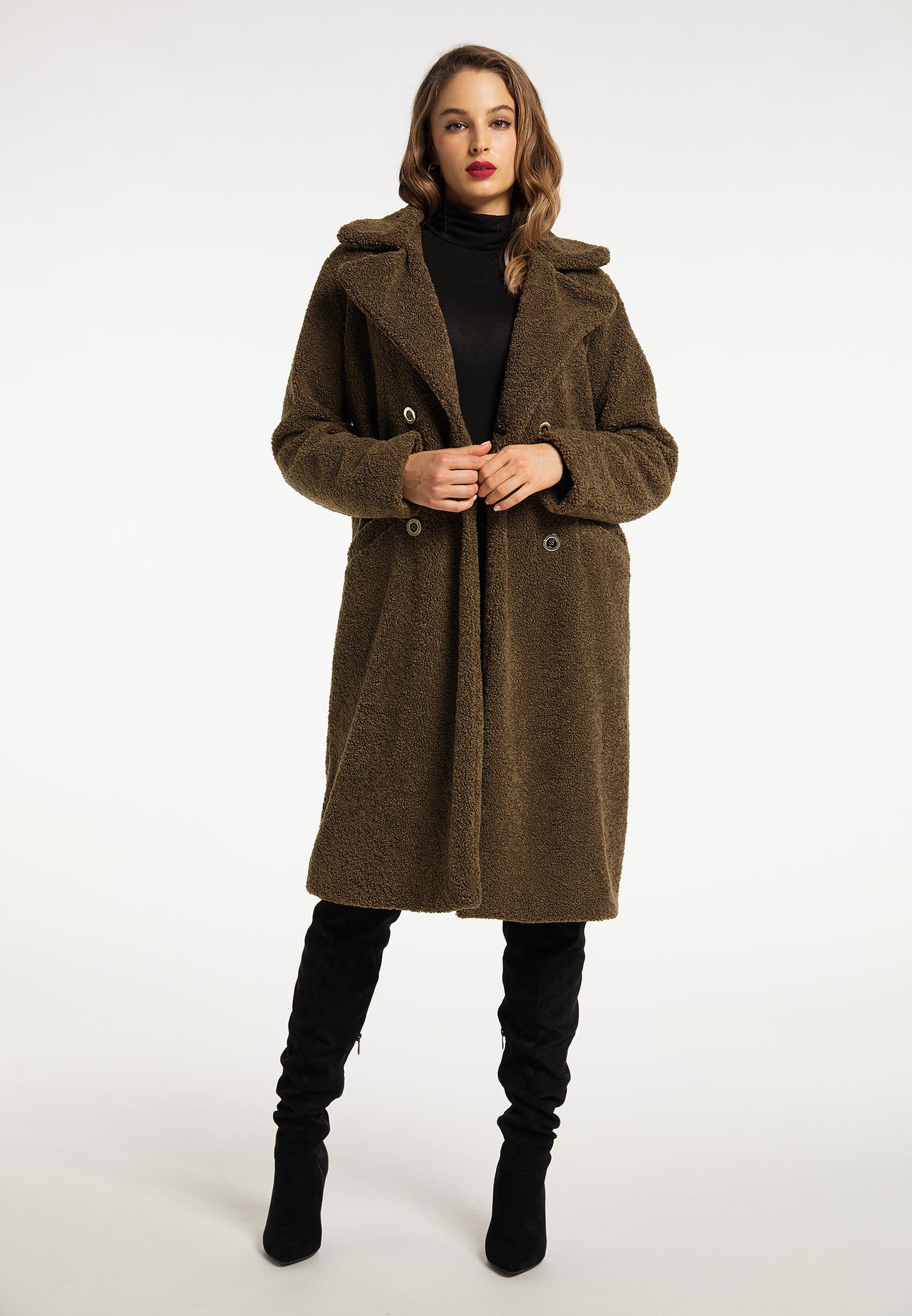 faina women's faux searling coat