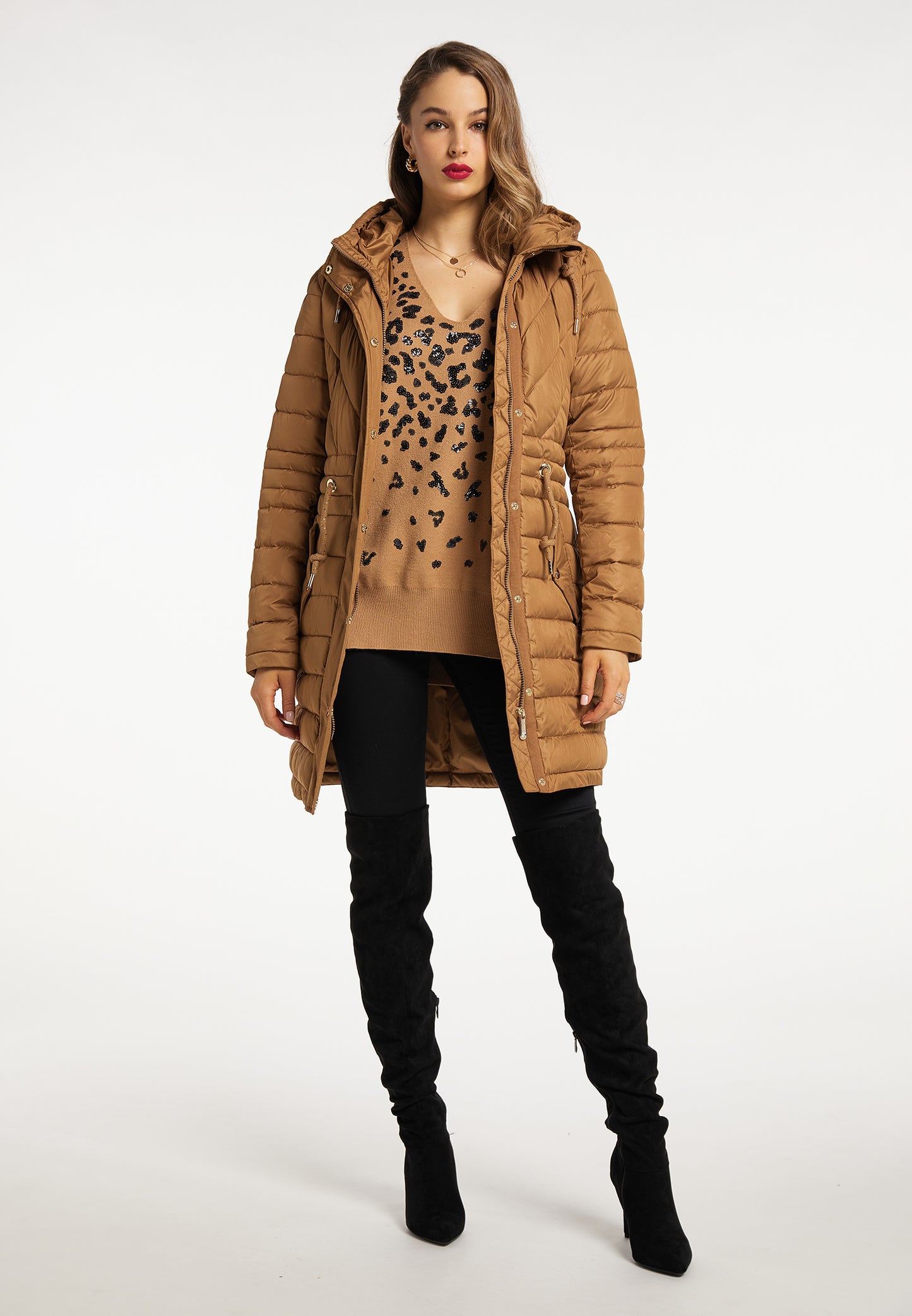 faina women's quilted coat