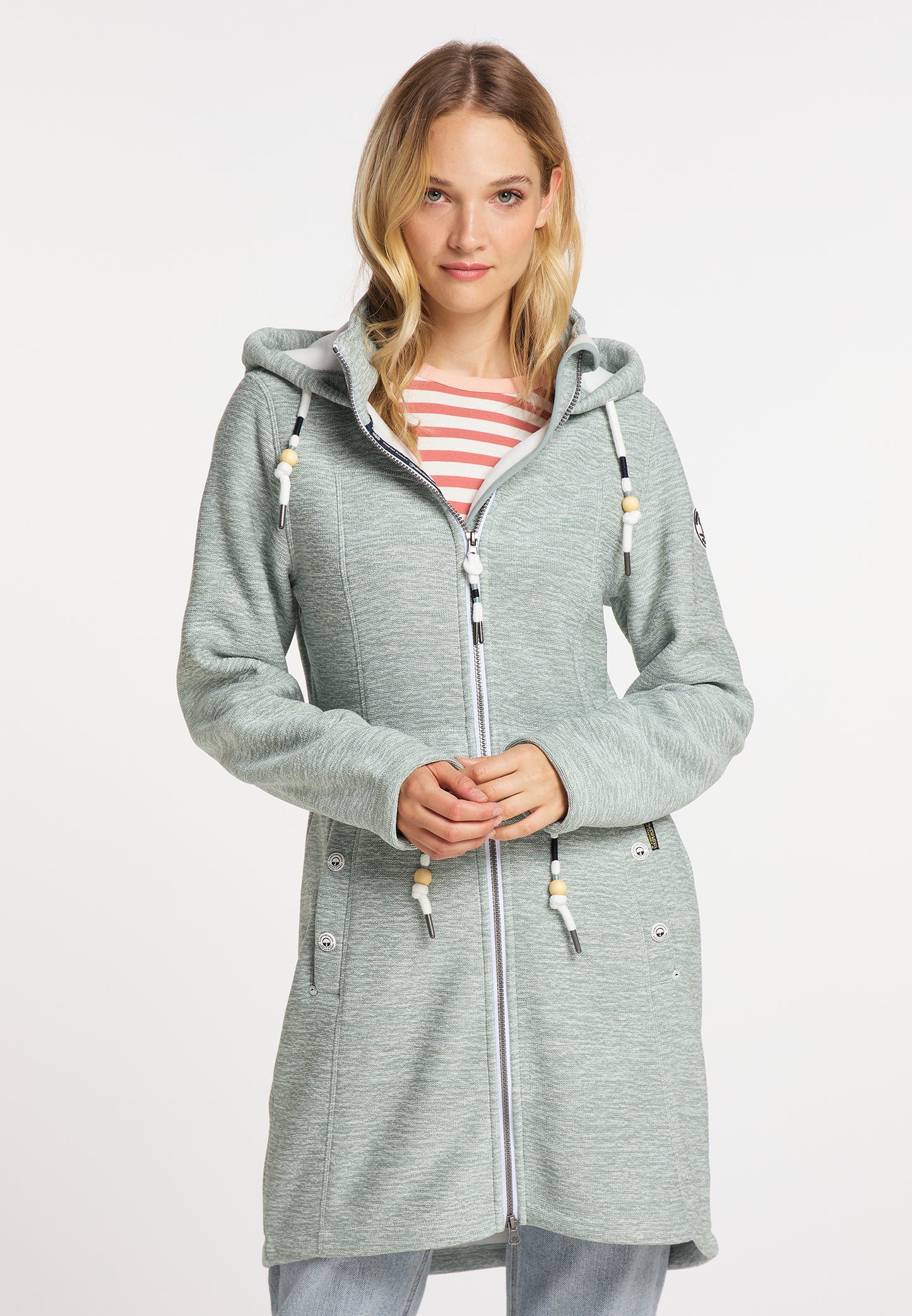 Schmuddelwedda women's knit fleece coat