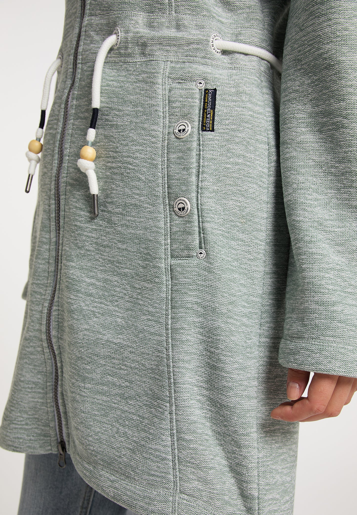 Schmuddelwedda women's knit fleece coat