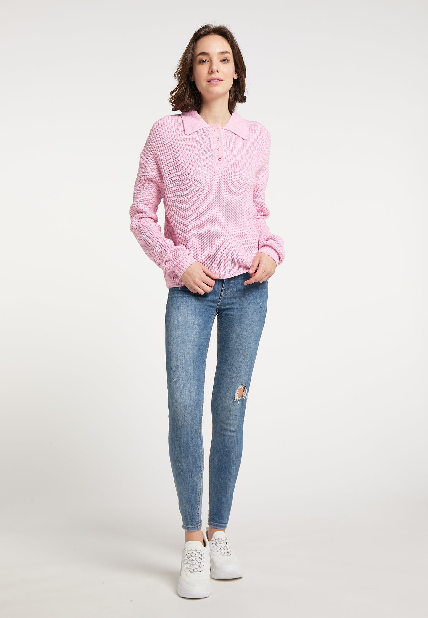 myMo women's knitted polo shirt