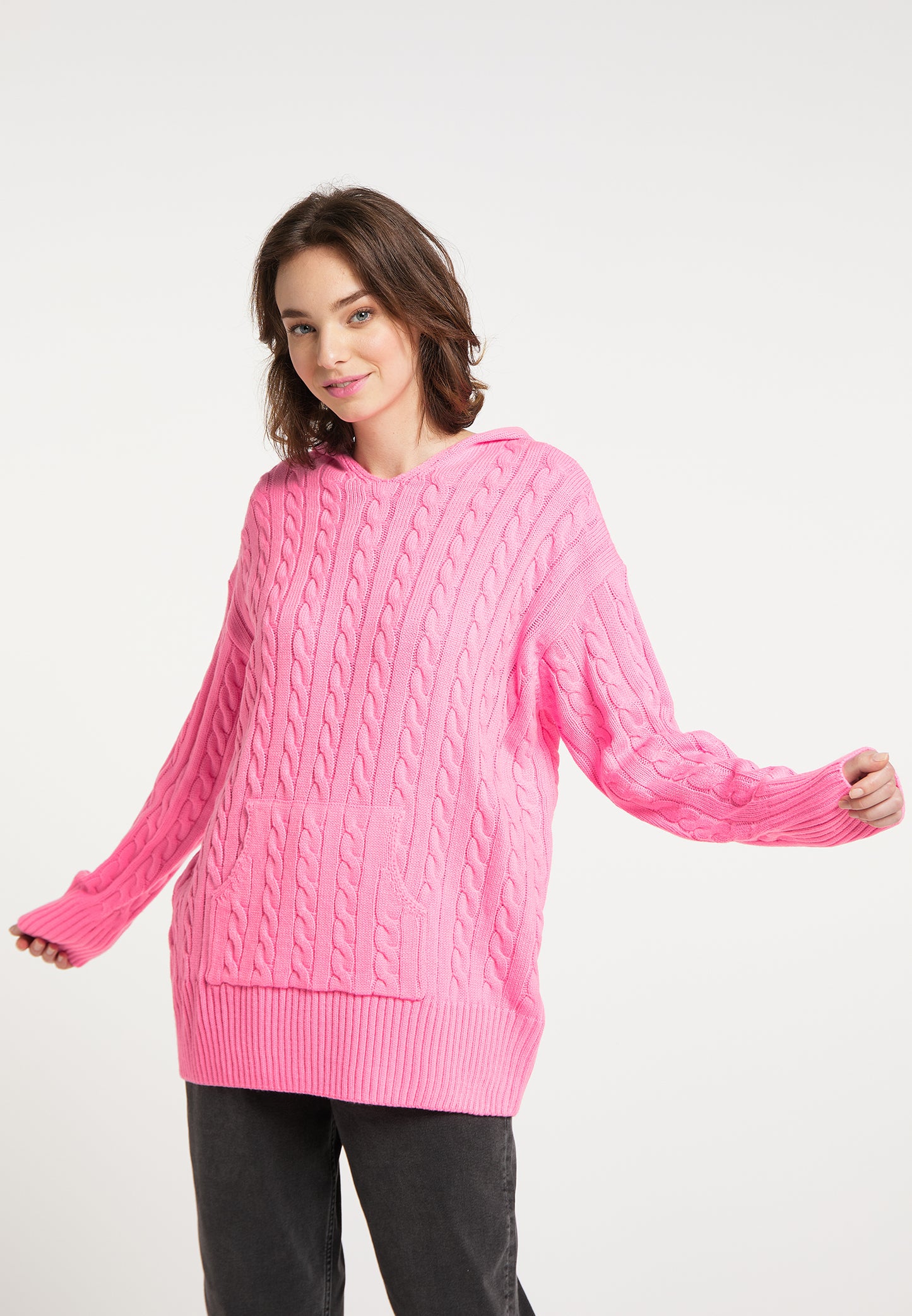 myMo women's knitted hoodie