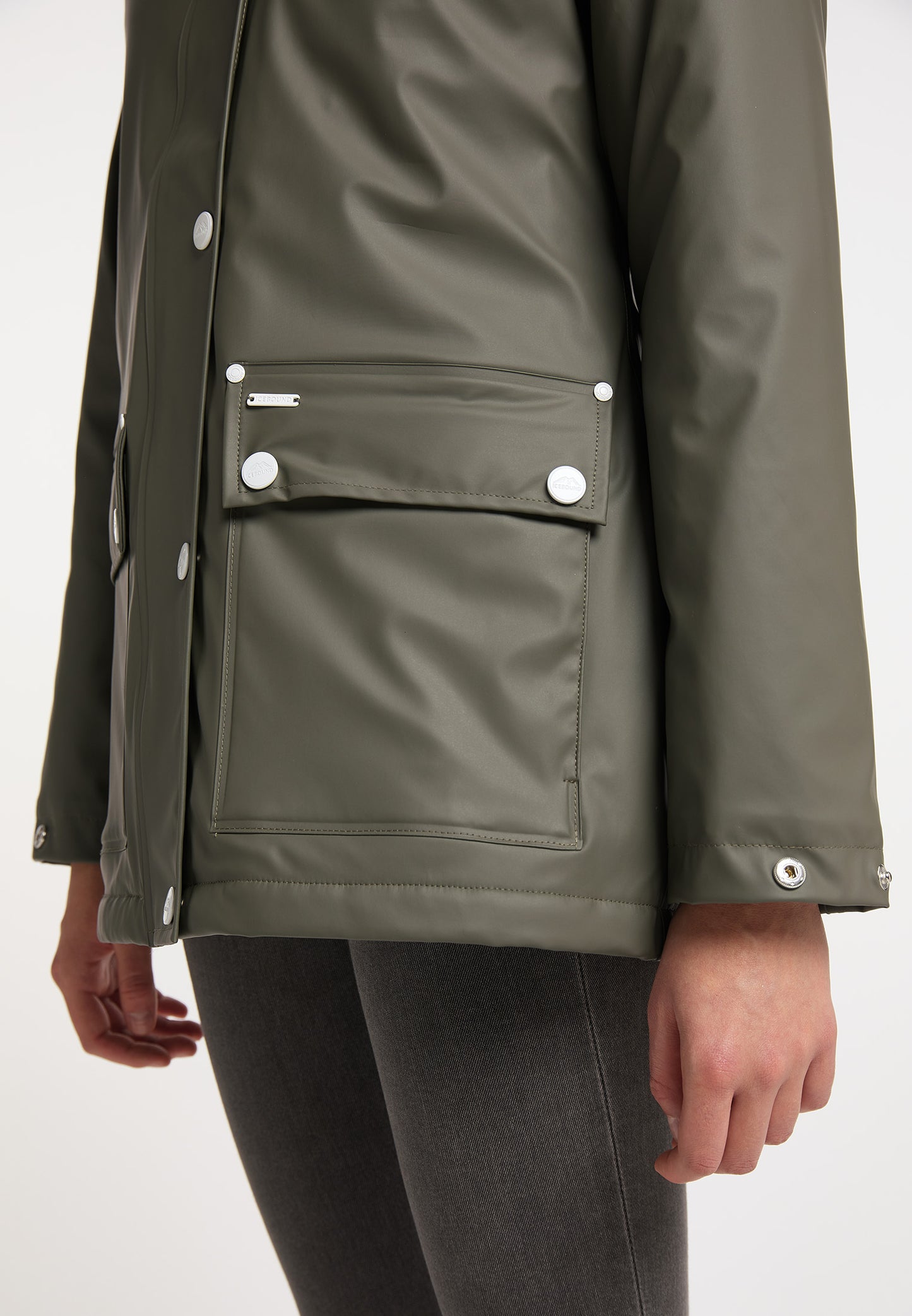 ICEBOUND women's rain jacket with faux fur lining