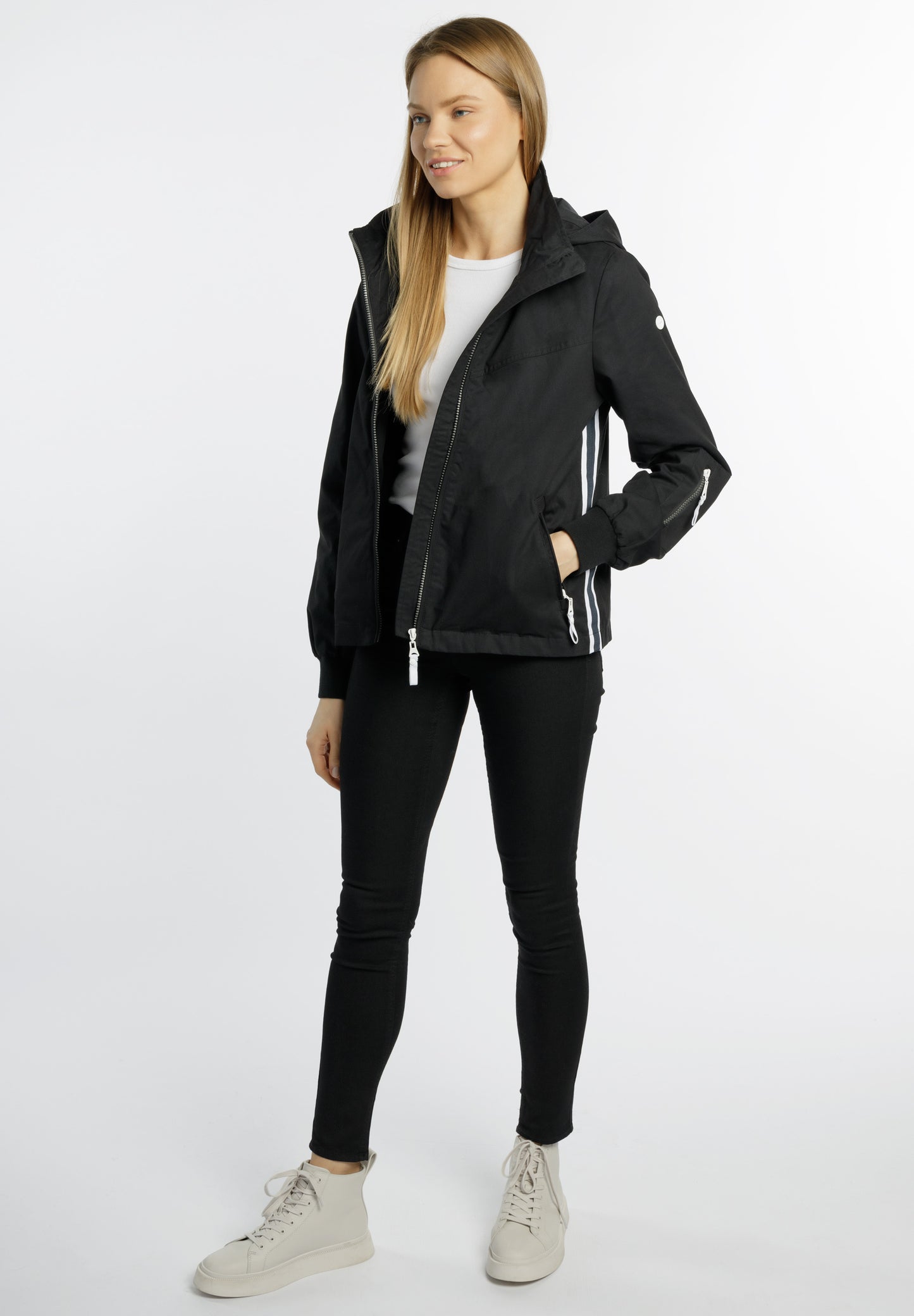 DreiMaster Maritim women's transition jacket made of cotton