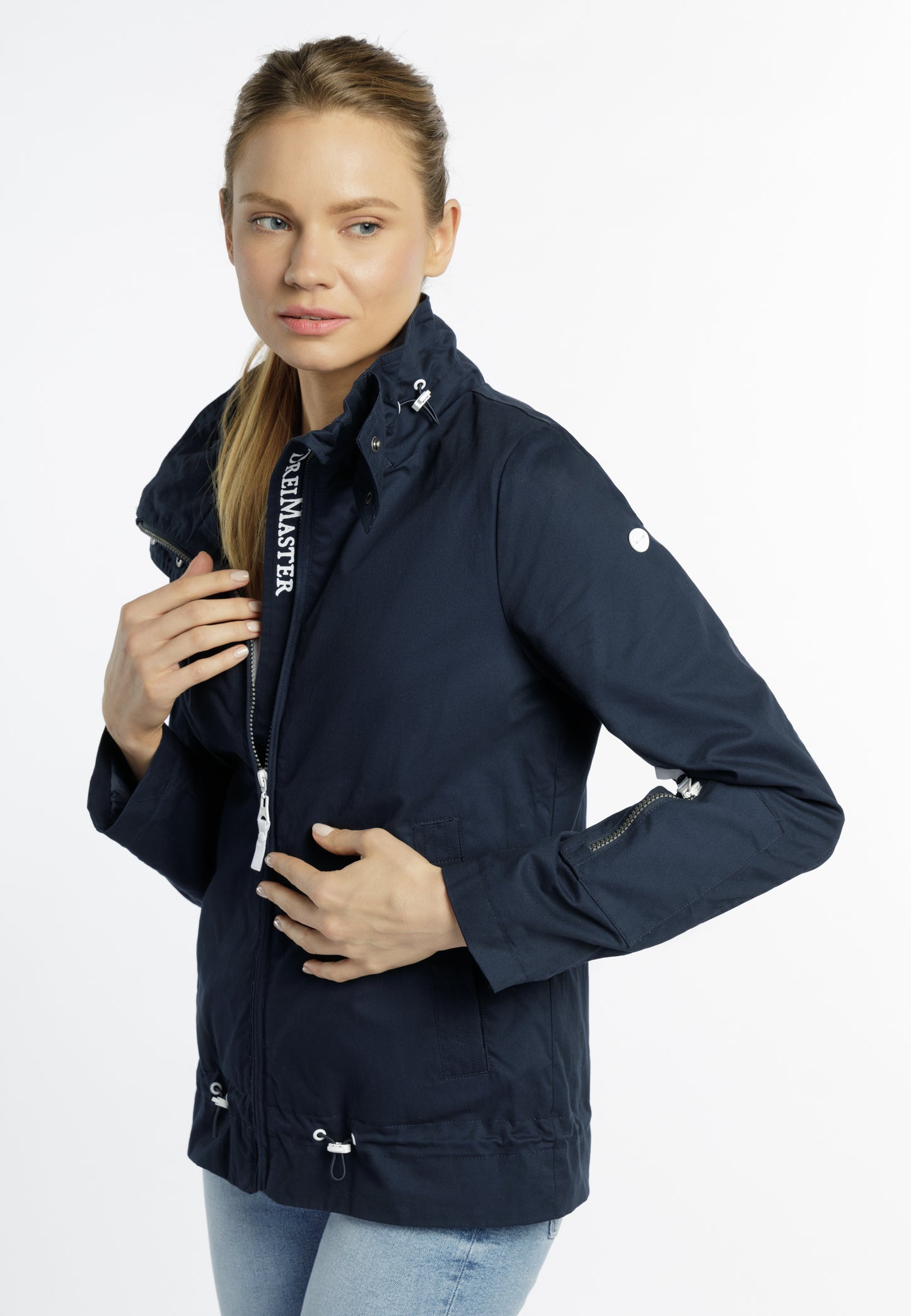 DreiMaster Maritim women's transition jacket made of cotton