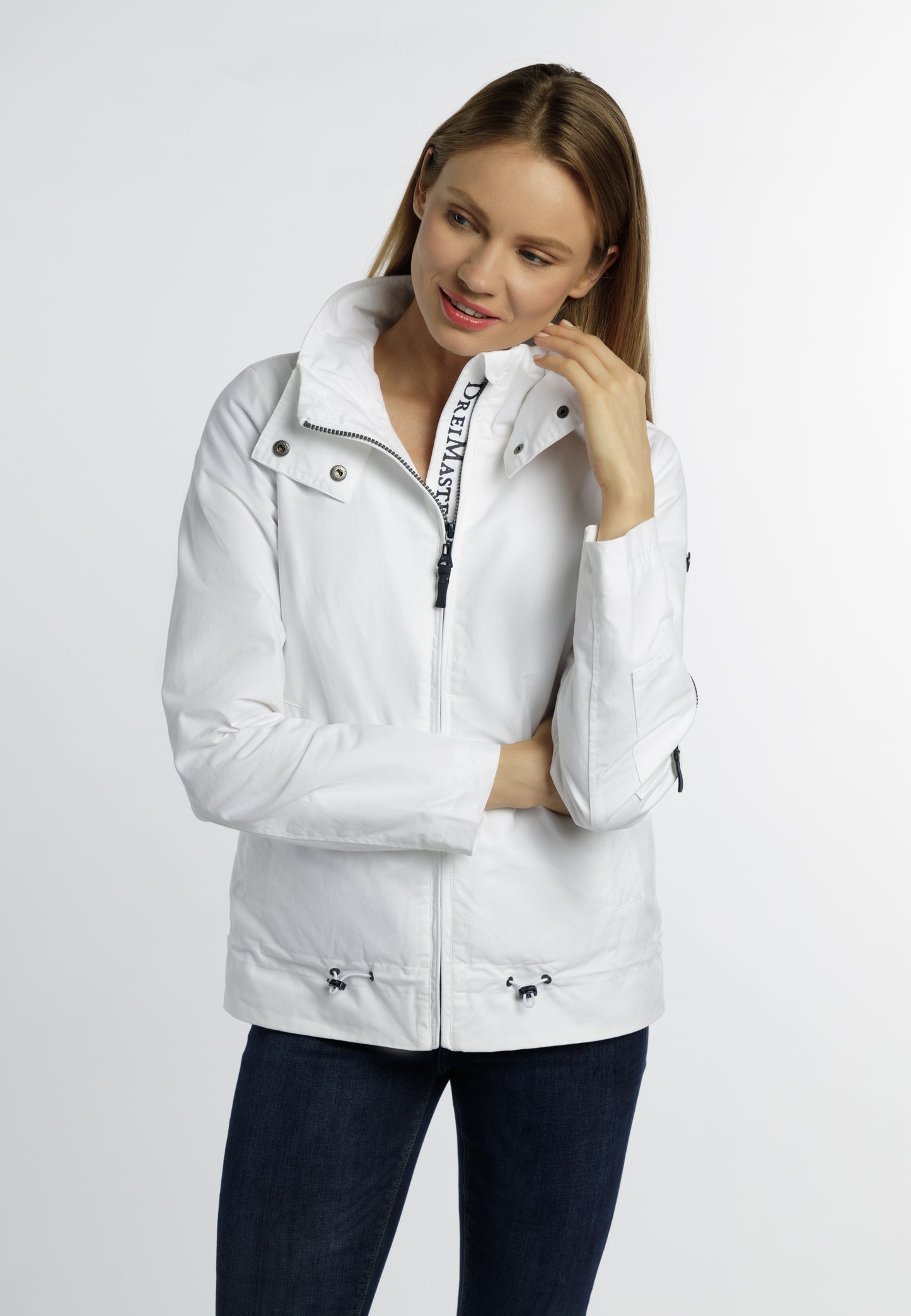 DreiMaster Maritim women's transition jacket made of cotton