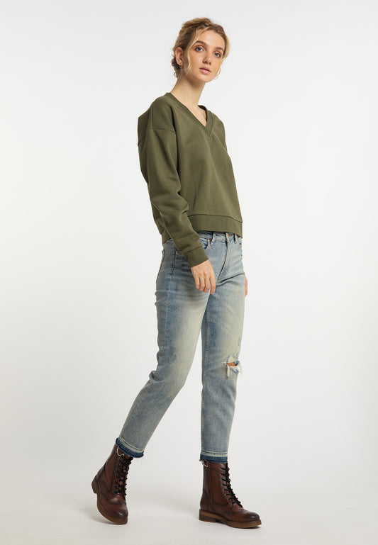 DreiMaster Vintage women's V neck sweatshirt
