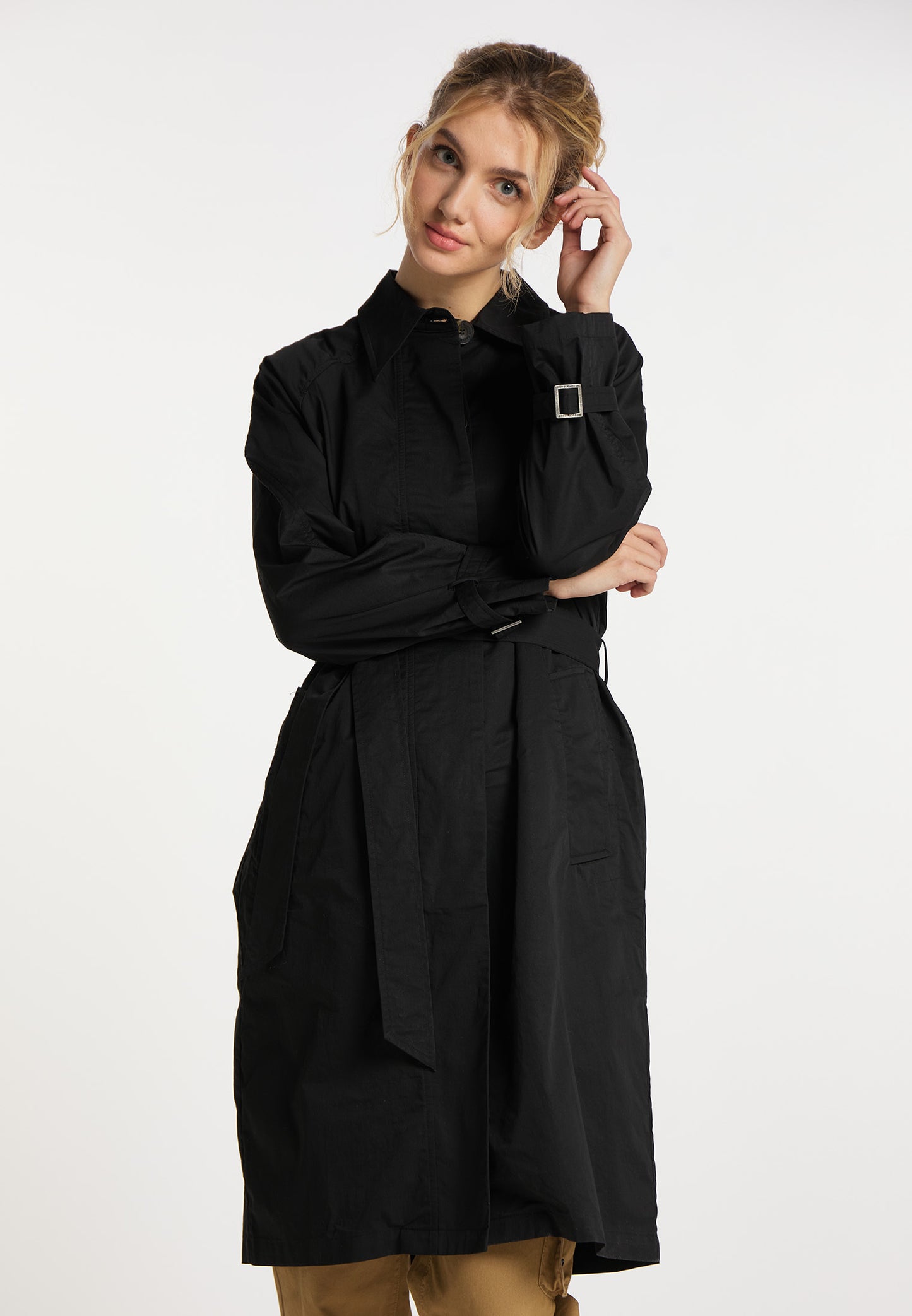 DreiMaster Vintage women's cotton trench coat