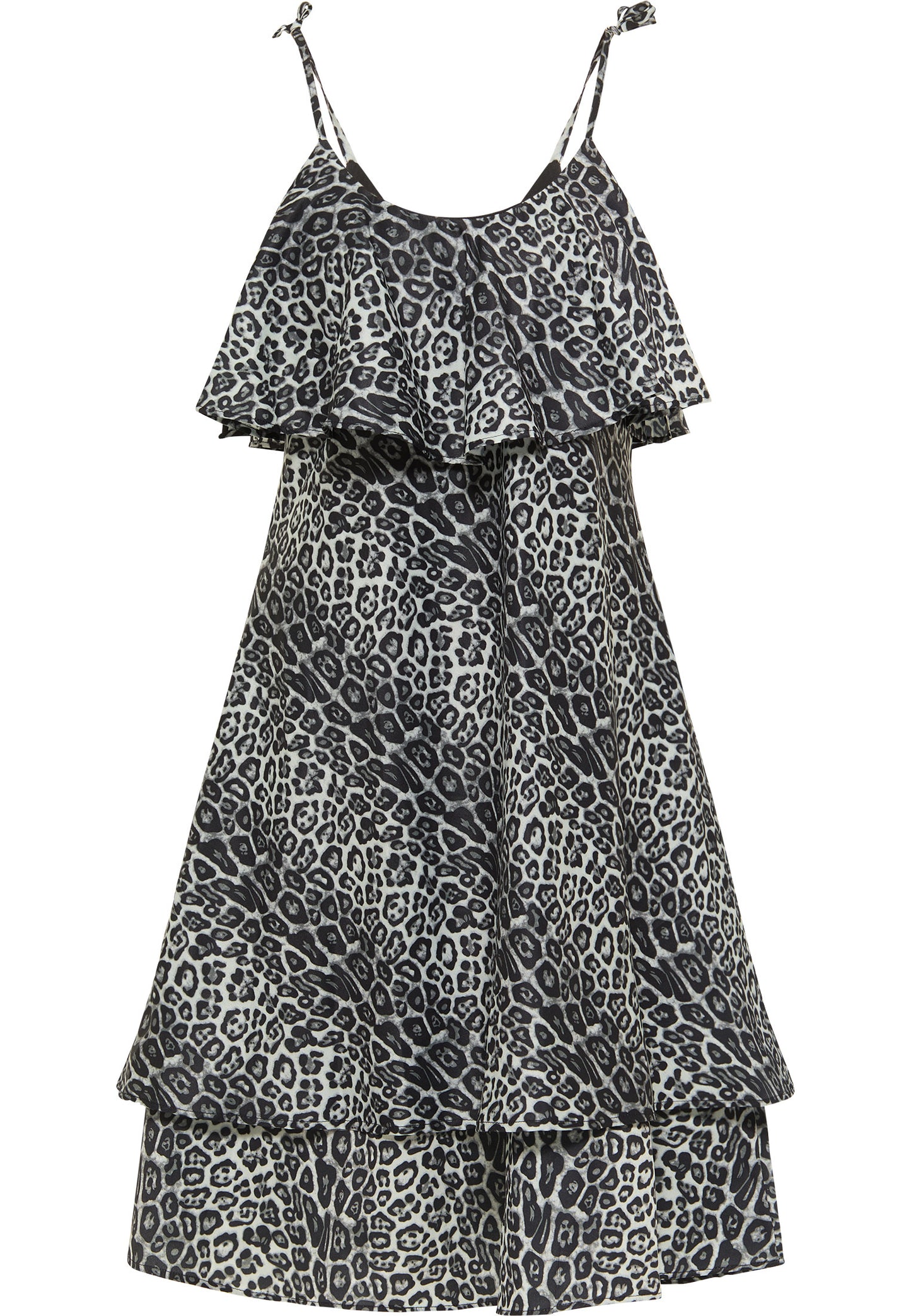 faina women's dress with leopard print
