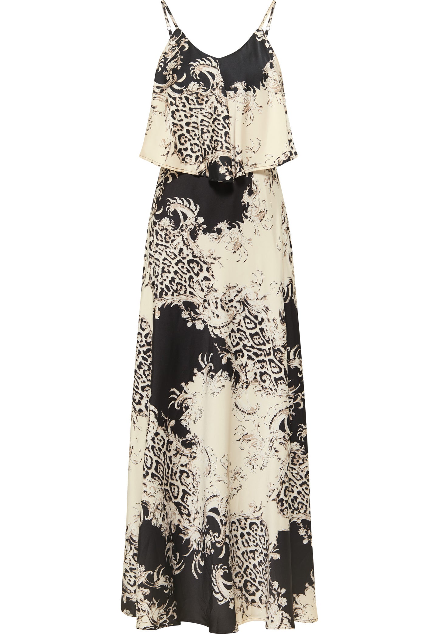faina women's maxi dress with all-over print
