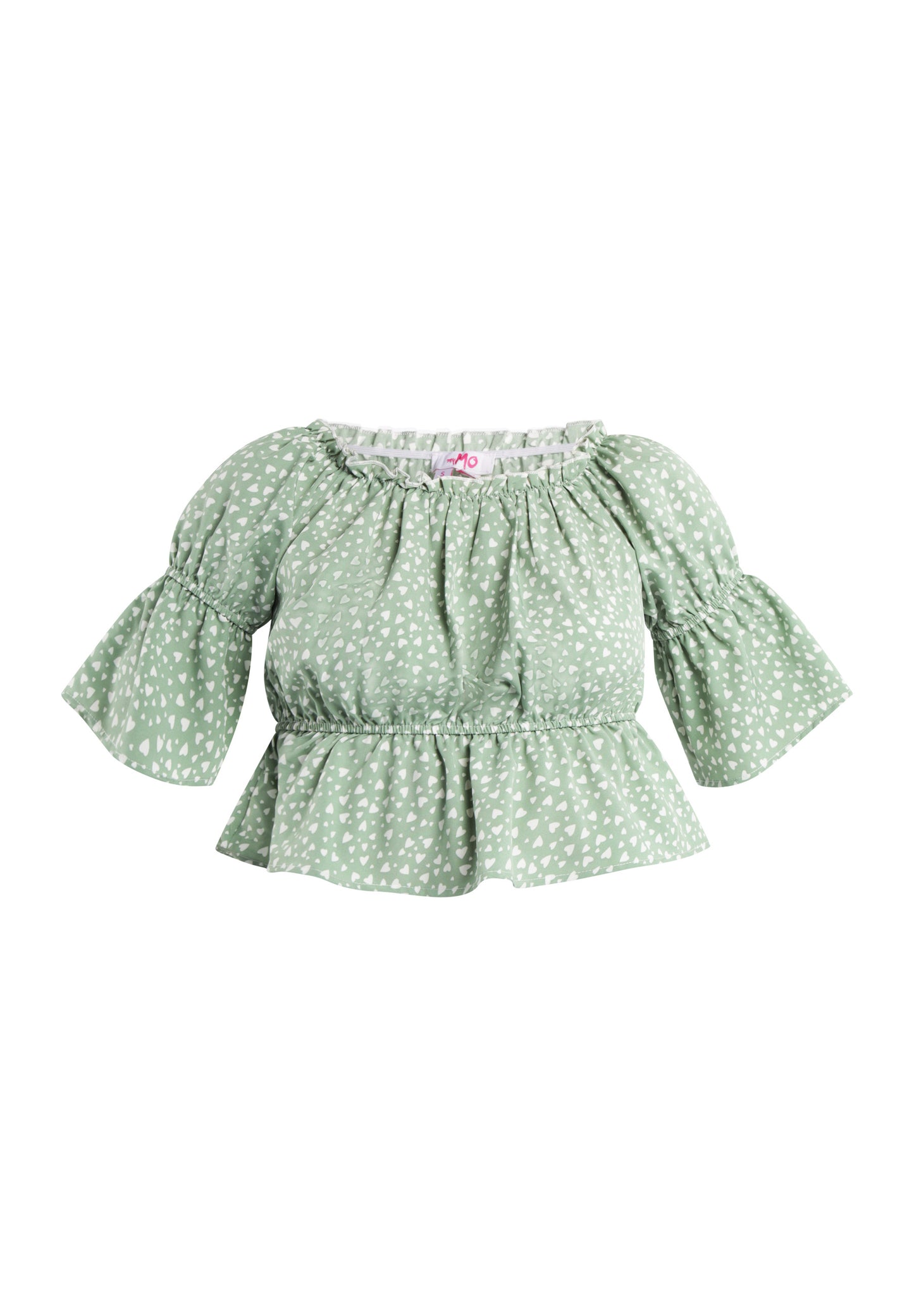 myMo women's blouse with heart print