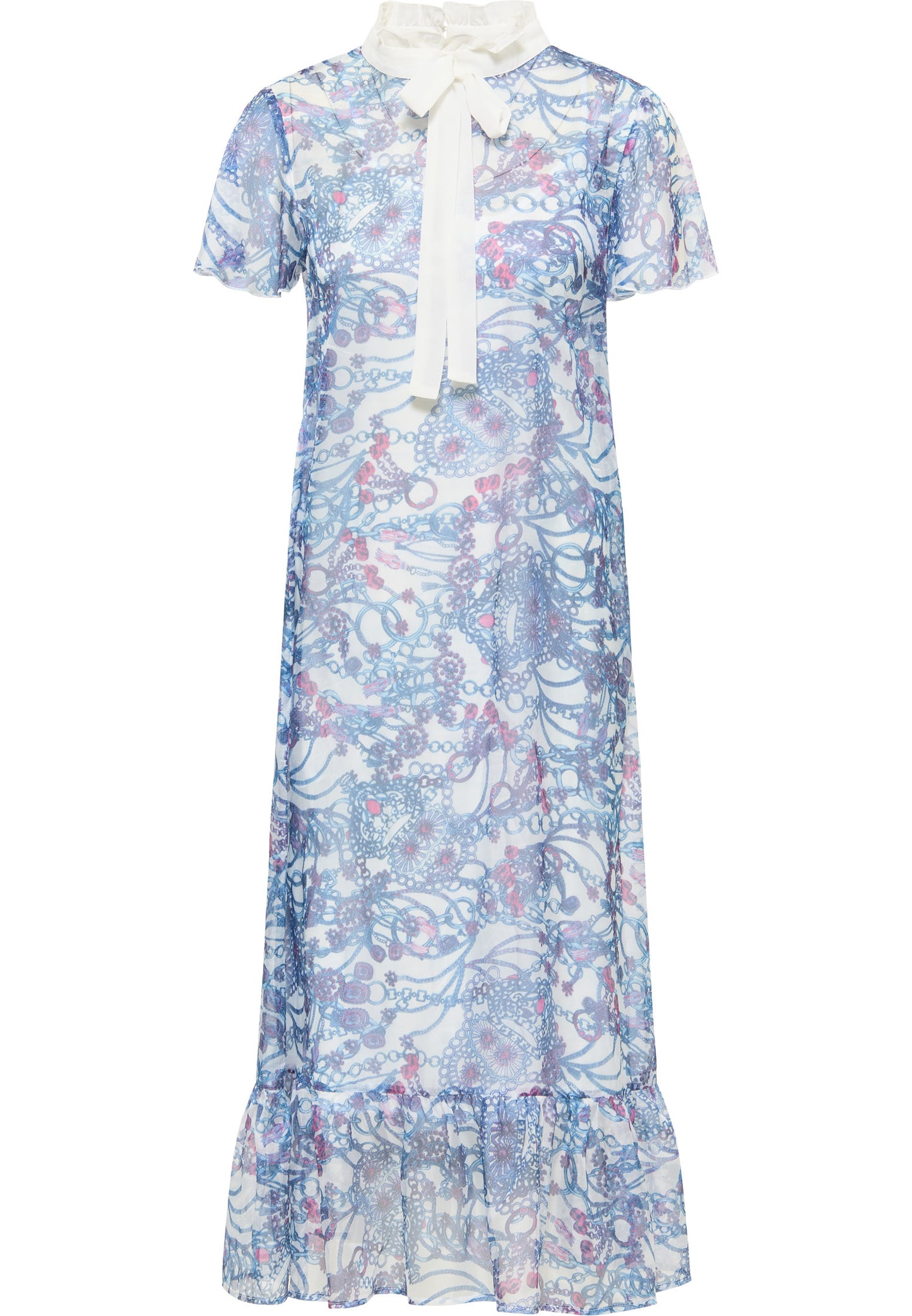 faina women's midi dress with all-over print