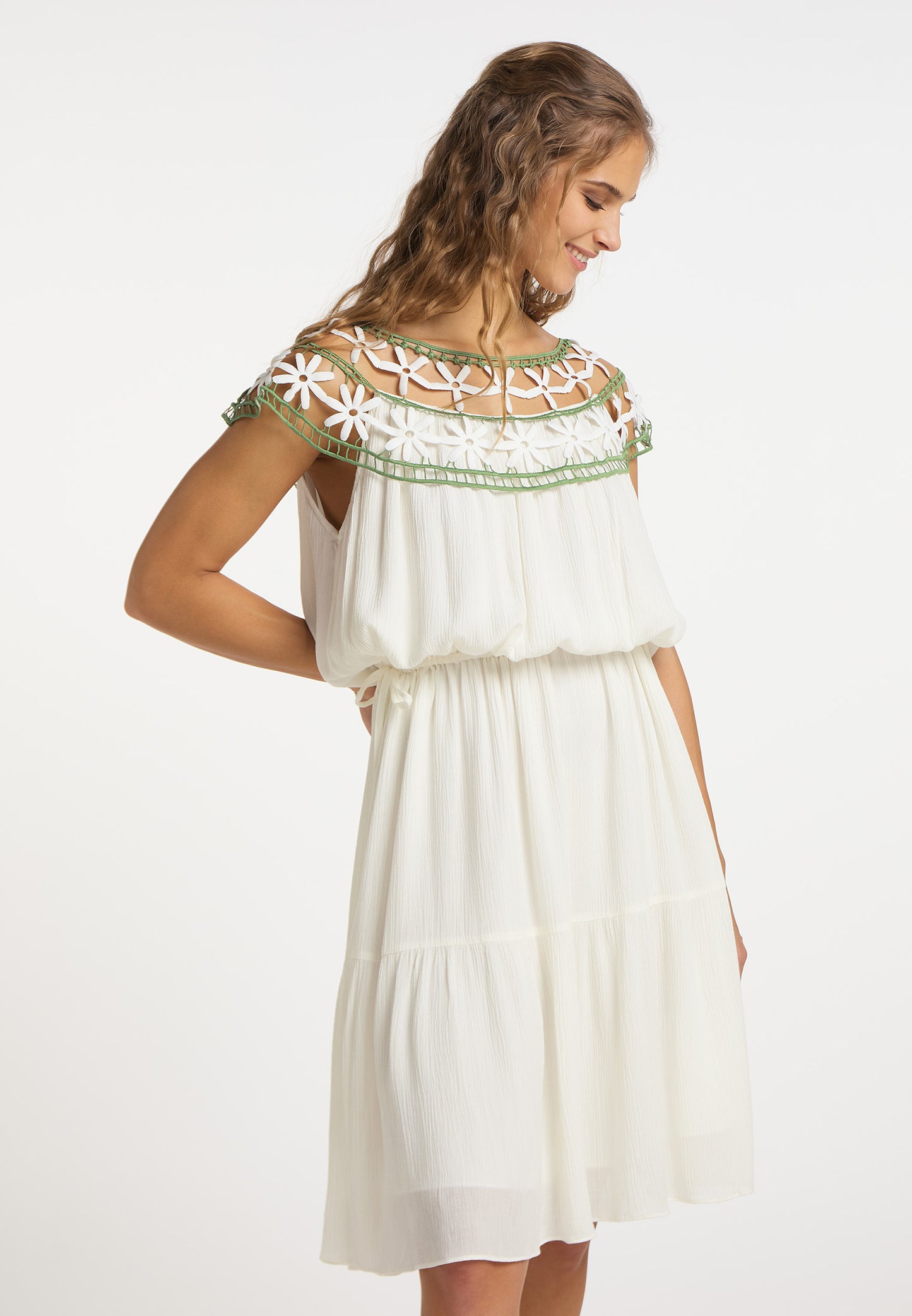 IZIA women's floral lace dress