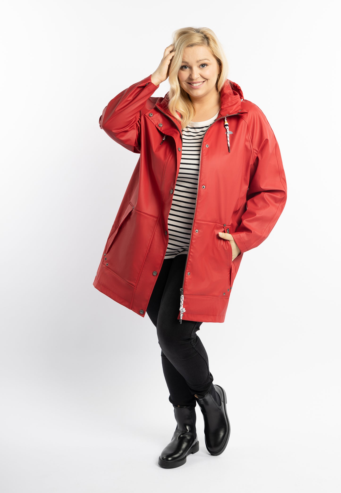 Schmuddelwedda women's oversize rain parka