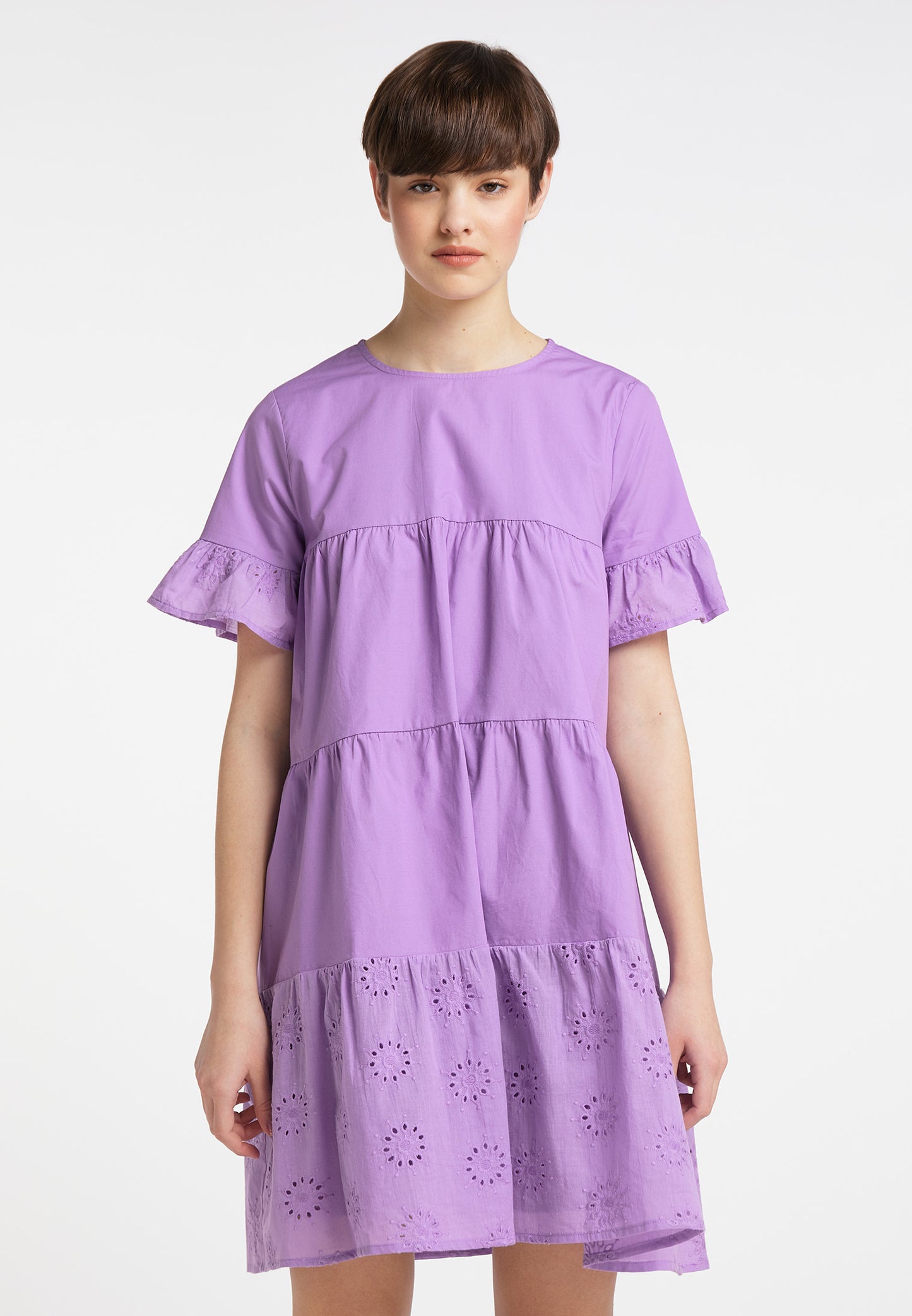 myMo women's dress with lace with eyelets