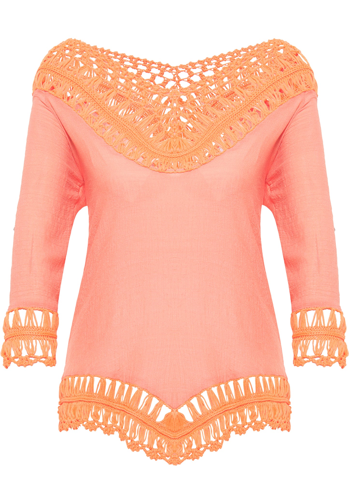 IZIA women's tunic with crochet section