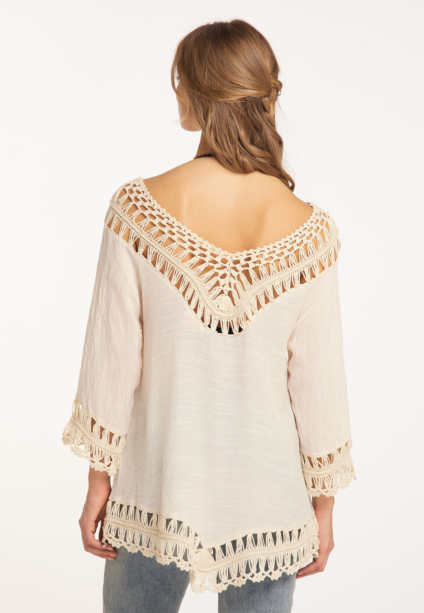 IZIA women's tunic with crochet section