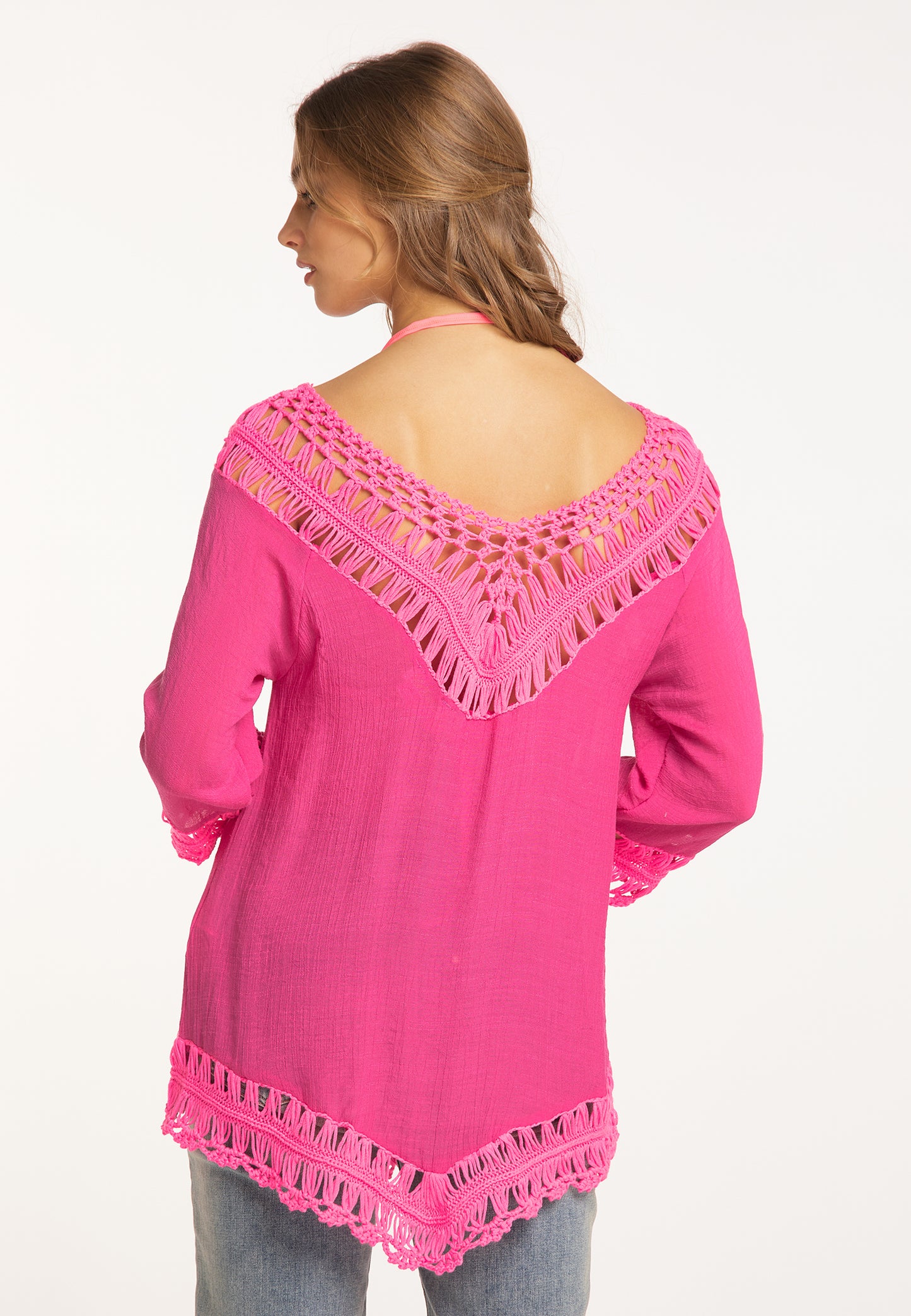 IZIA women's tunic with crochet section