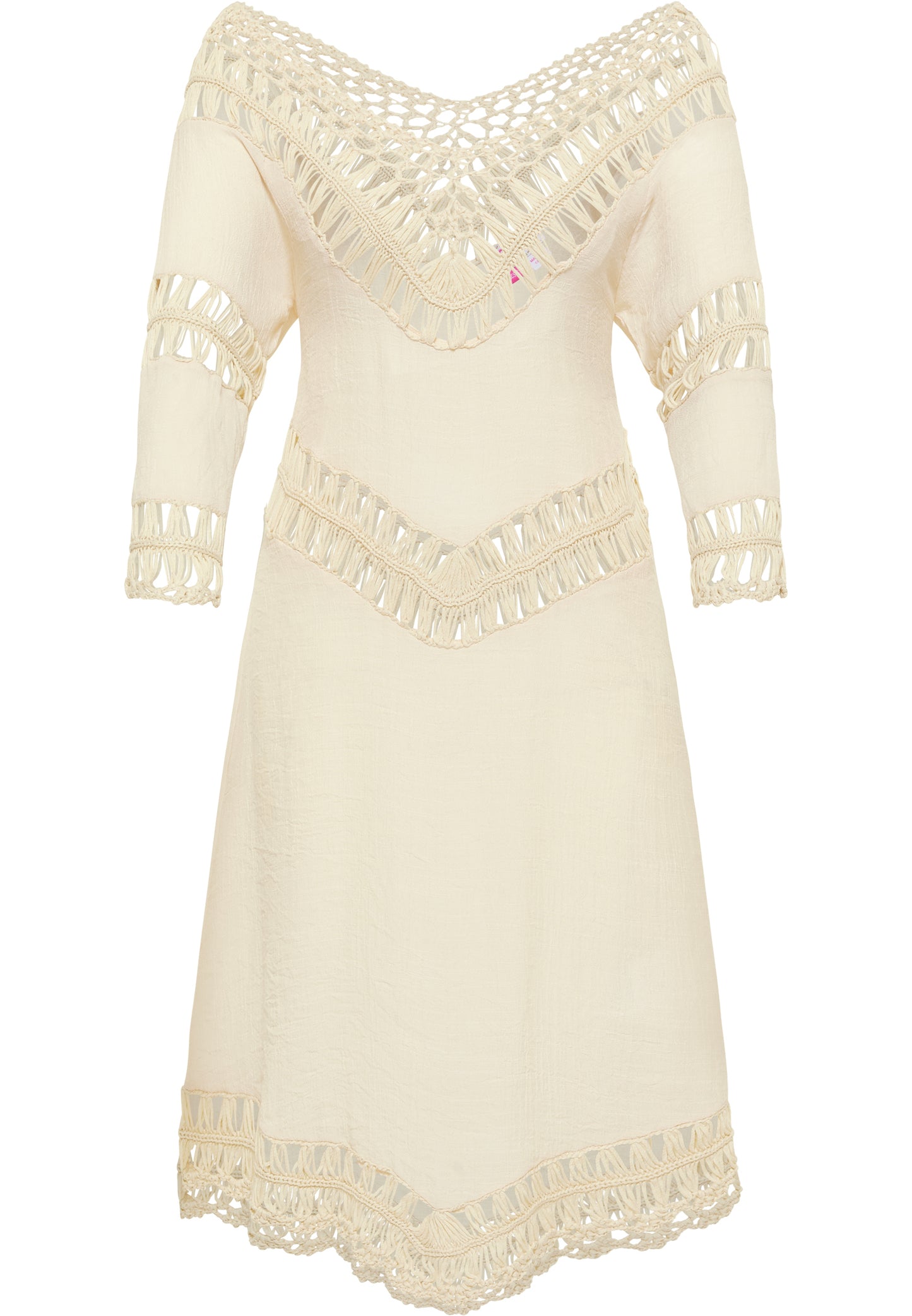 IZIA women's tunic dress mini with crochet section
