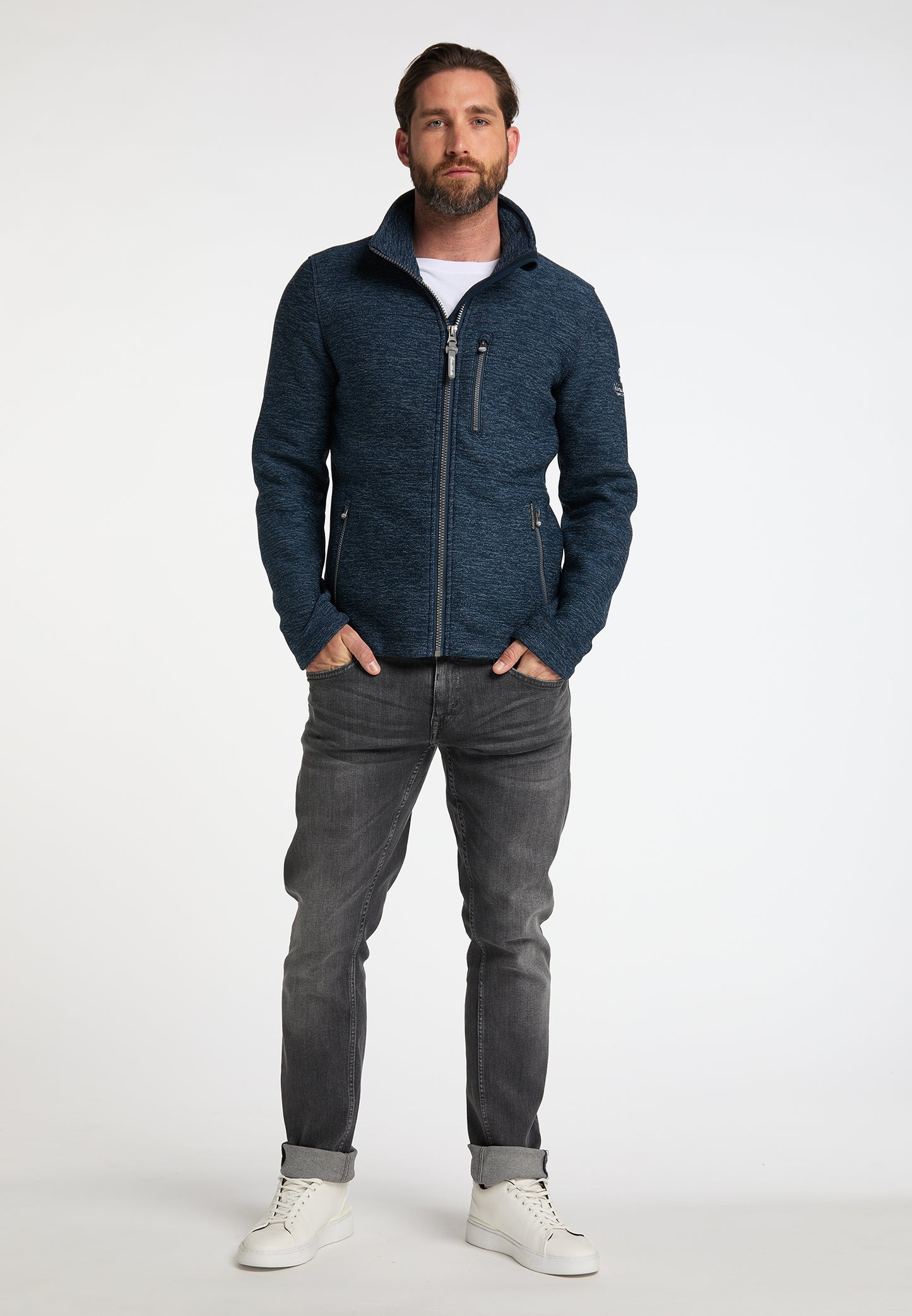 Schmuddelwedda men's knitted fleece jacket