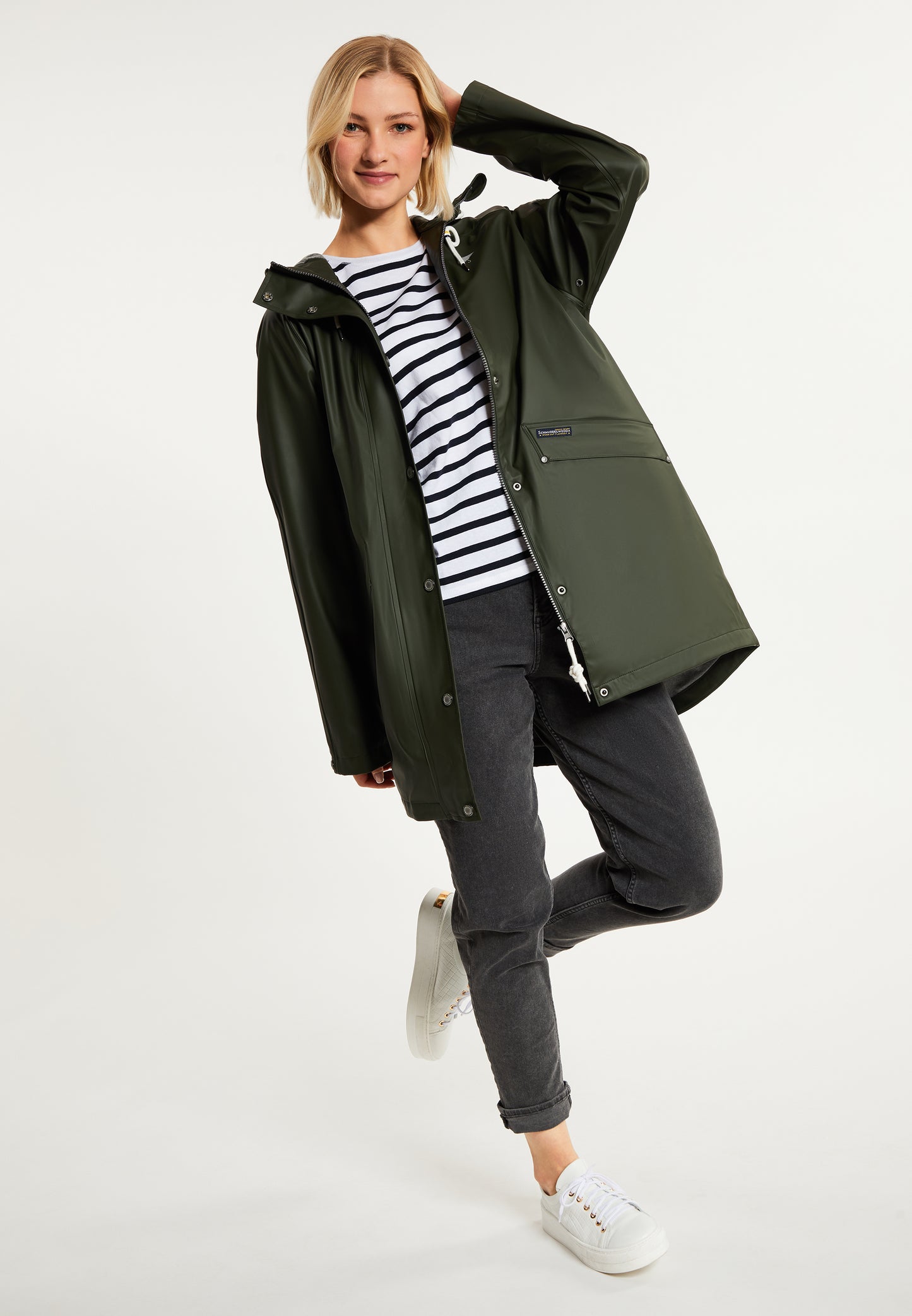 Schmuddelwedda women's oversized rain coat