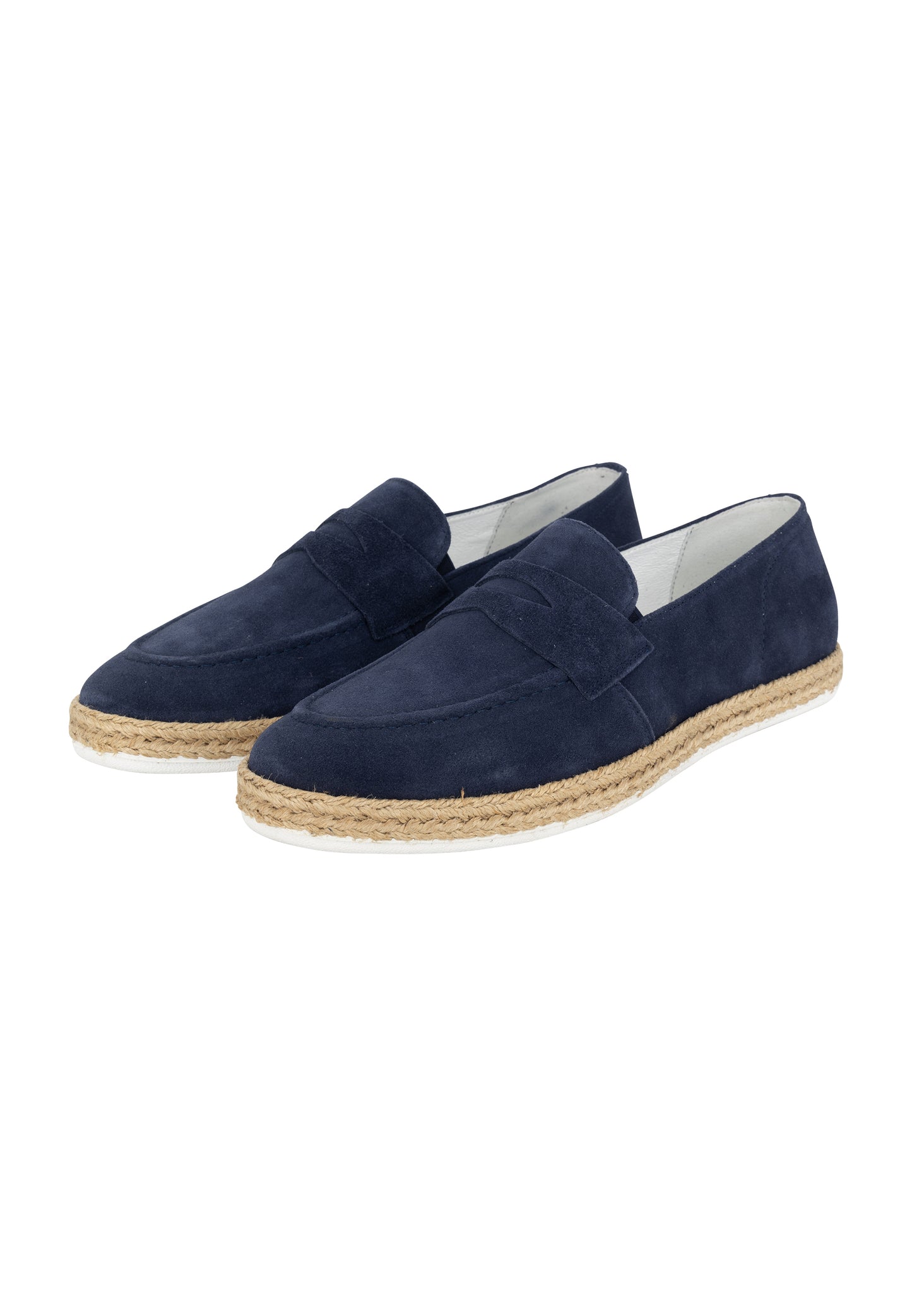 DreiMaster Maritim men's suede penny loafers