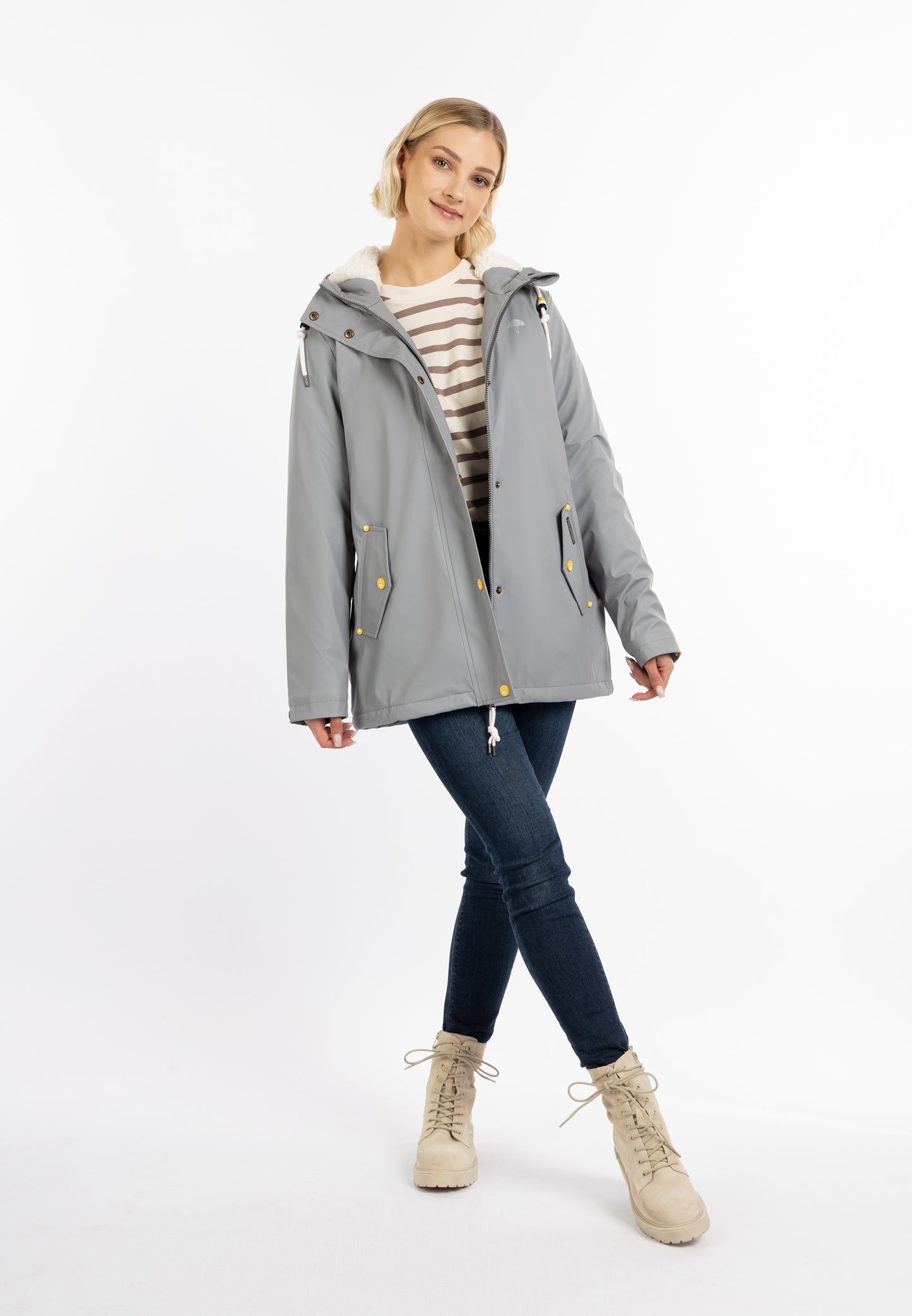 Schmuddelwedda women's rain jacket with teddy lining