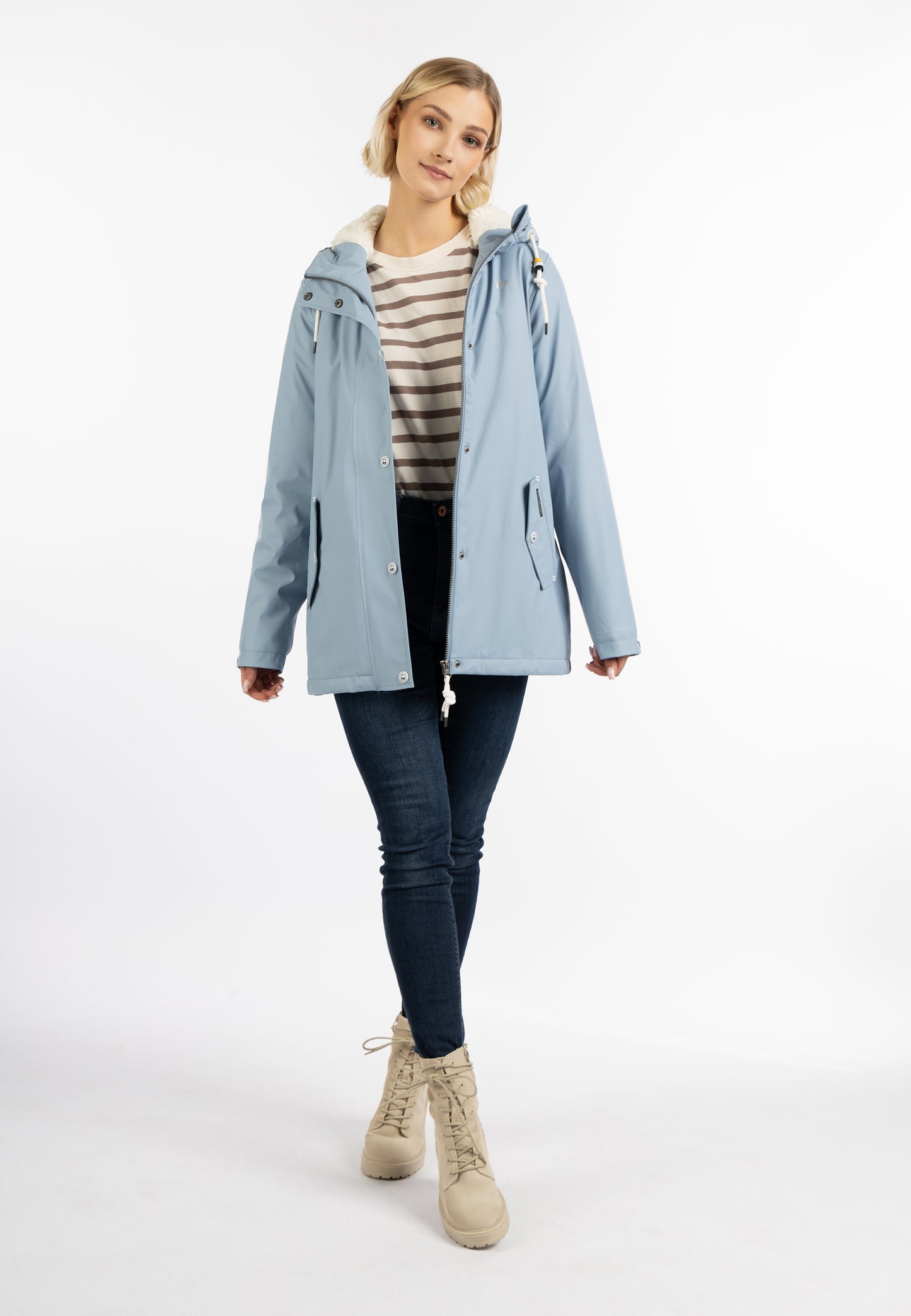 Schmuddelwedda women's rain jacket with teddy lining