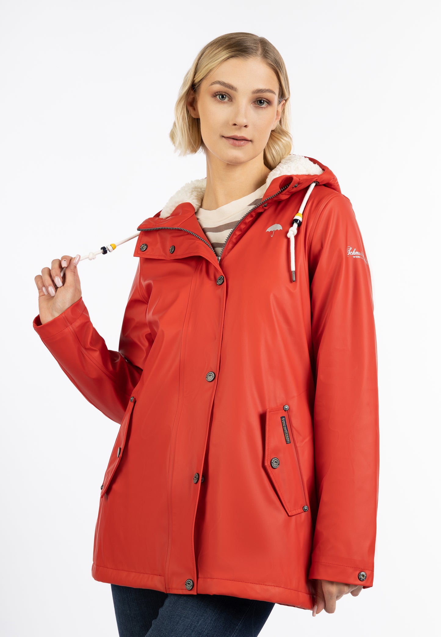 Schmuddelwedda women's rain jacket with teddy lining