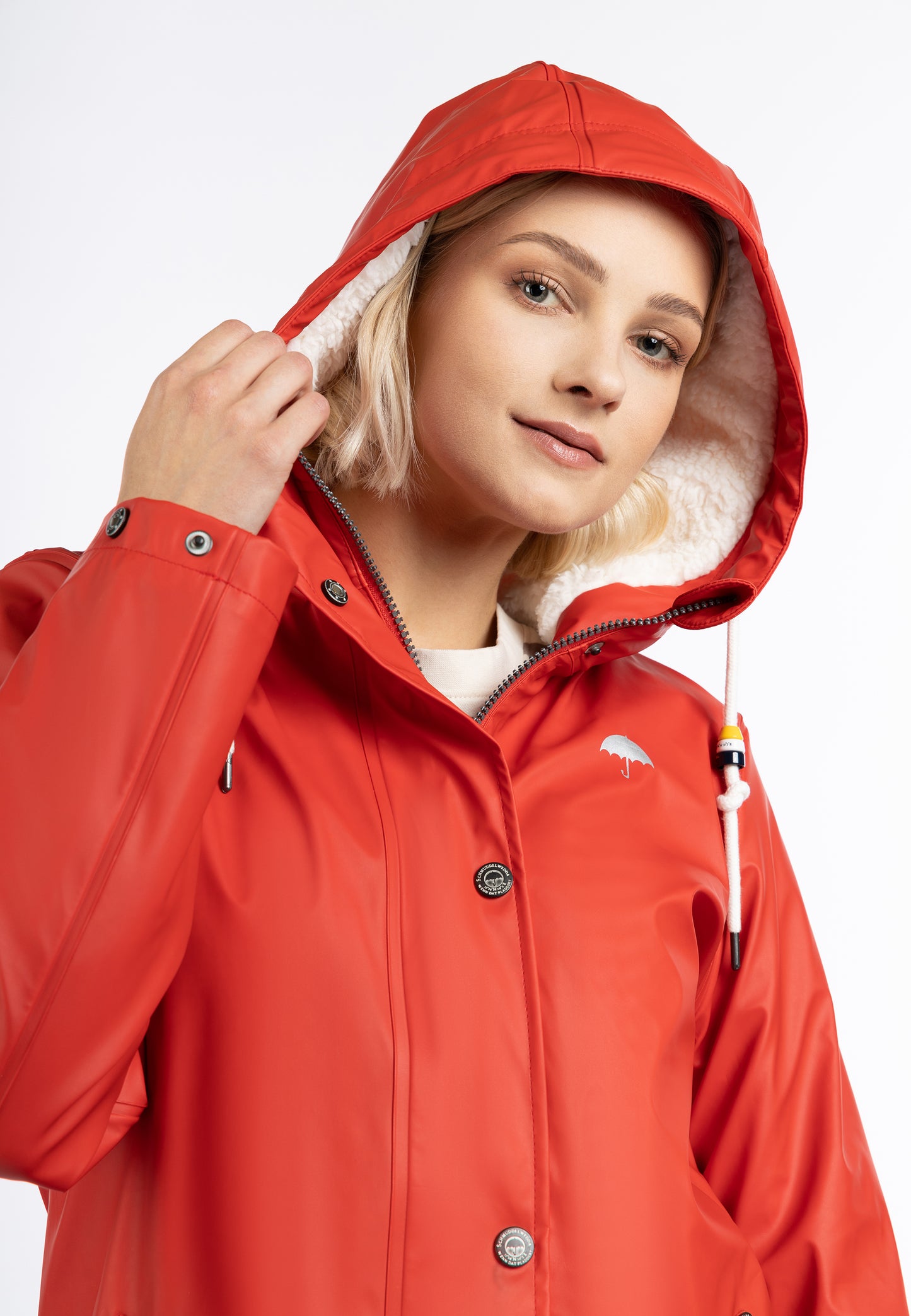 Schmuddelwedda women's rain jacket with teddy lining