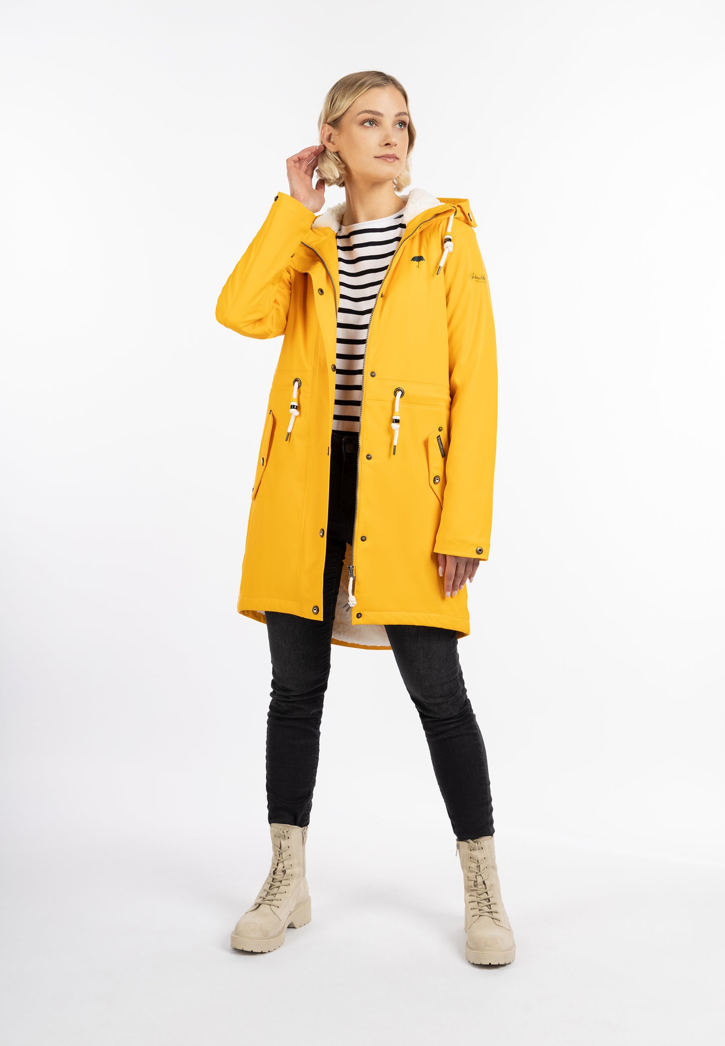 Schmuddelwedda women's rain coat with teddy lining