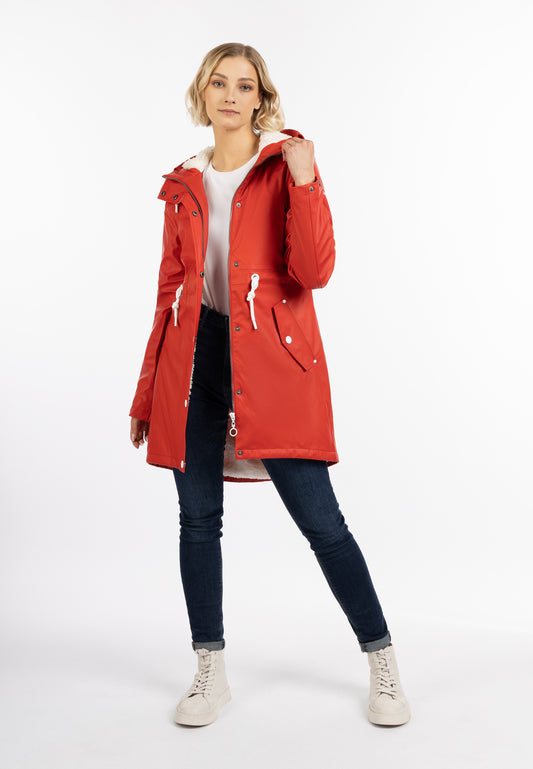 DreiMaster Maritim women's rain coat with teddy lining