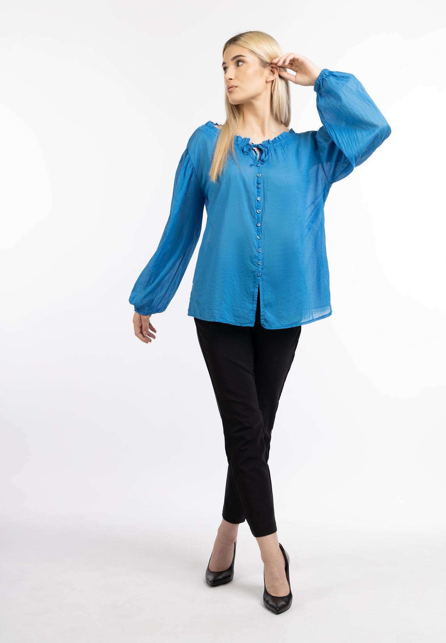 DreiMaster Klassik women's cotton blouse