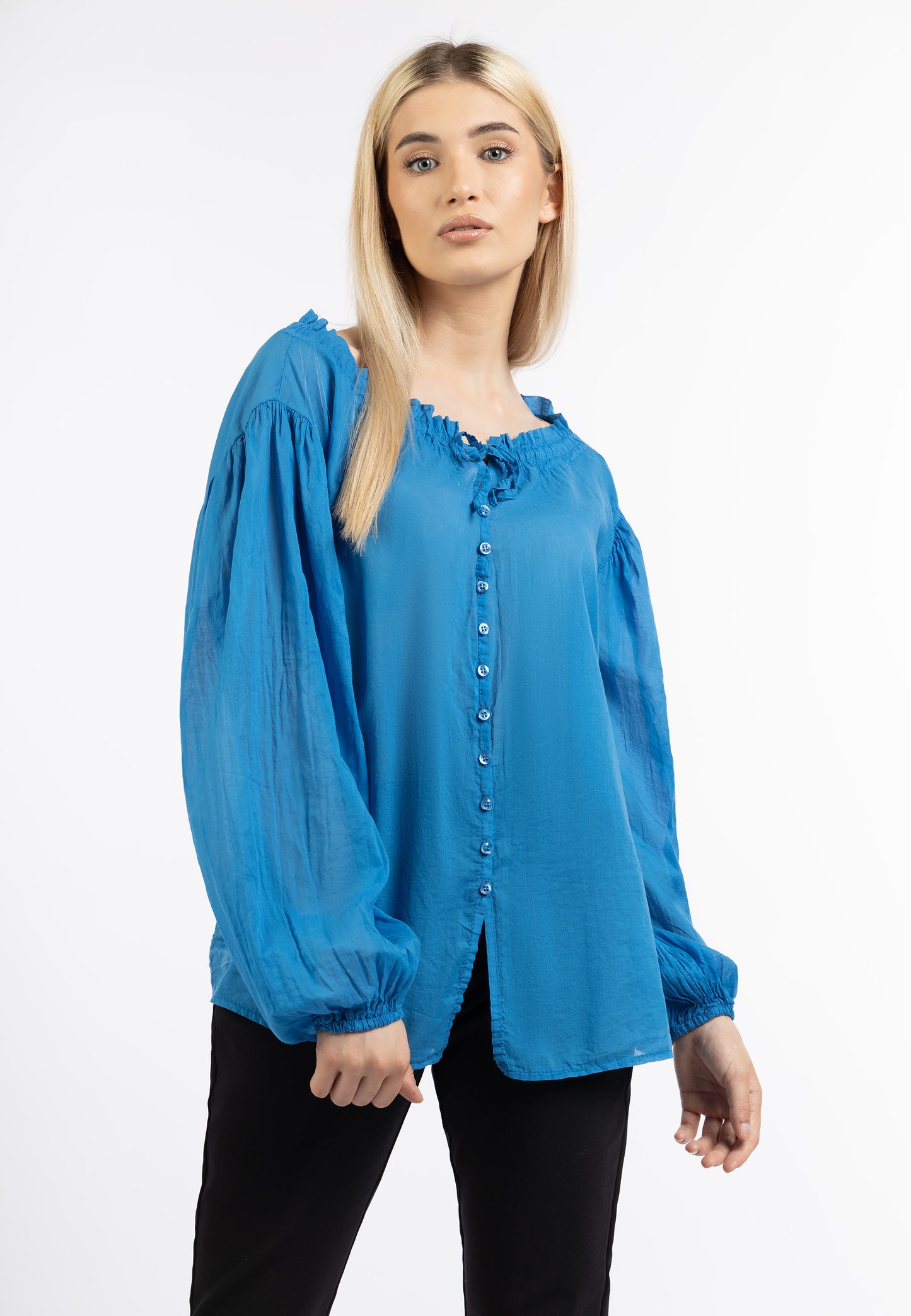 DreiMaster Klassik women's cotton blouse