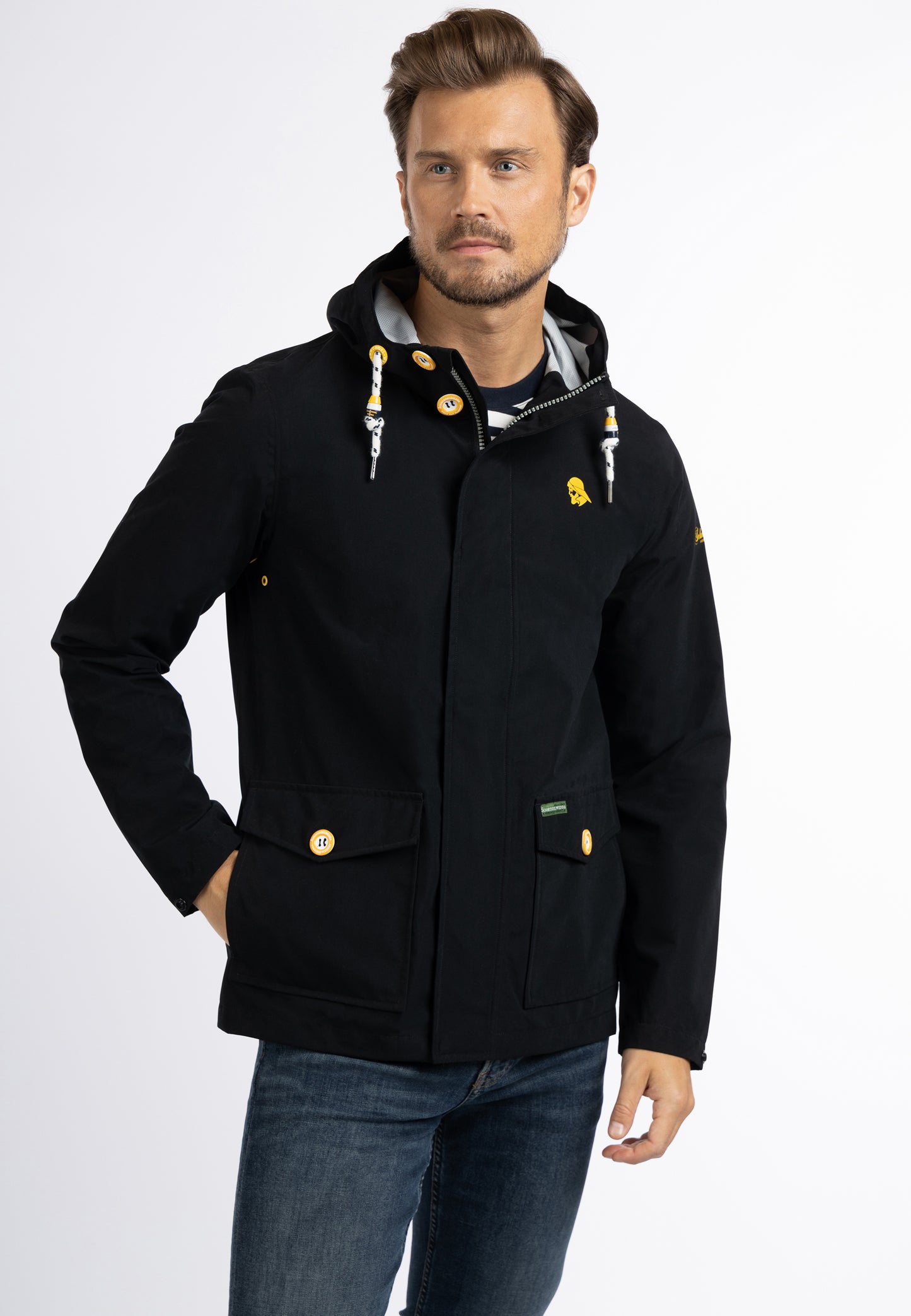 Schmuddelwedda men's rain jacket recycled material