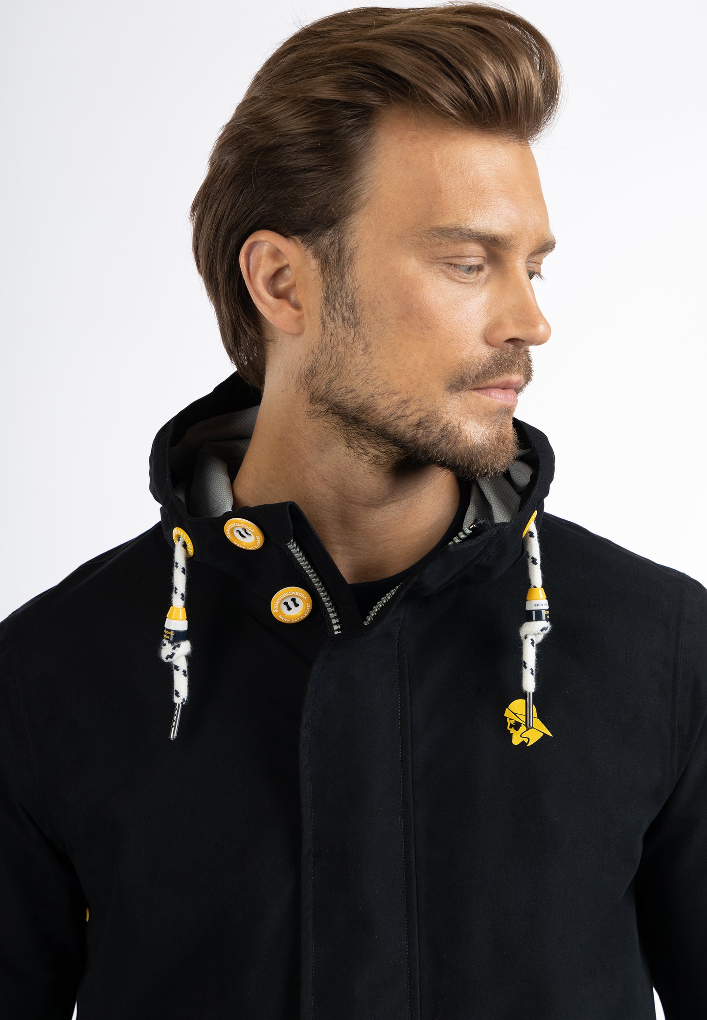Schmuddelwedda men's rain jacket recycled material