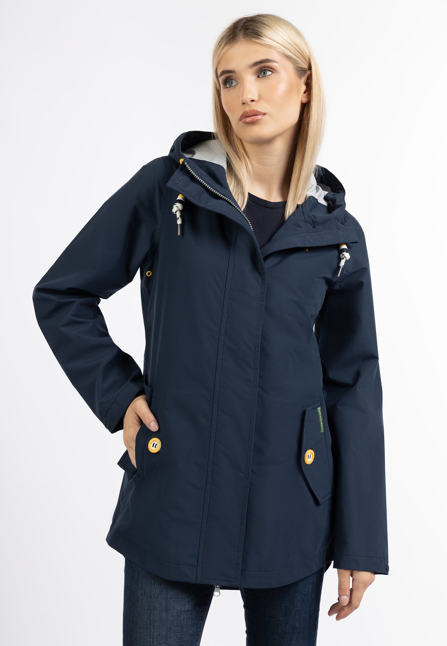 Schmuddelwedda women's rain jacket recycled material