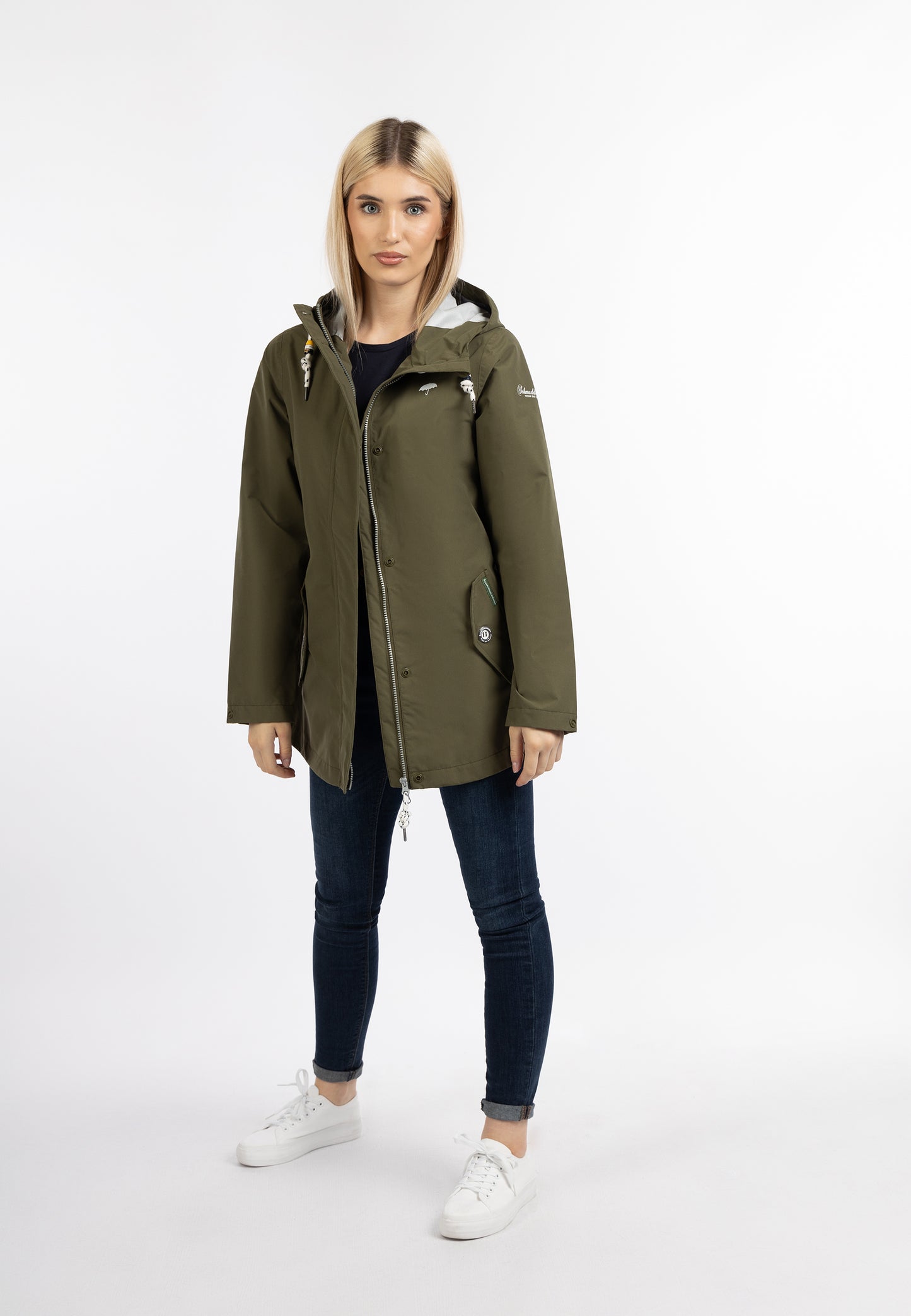 Schmuddelwedda women's rain jacket recycled material