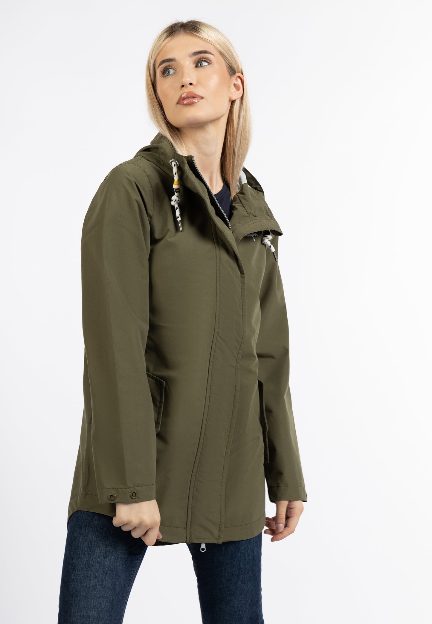 Schmuddelwedda women's rain jacket recycled material