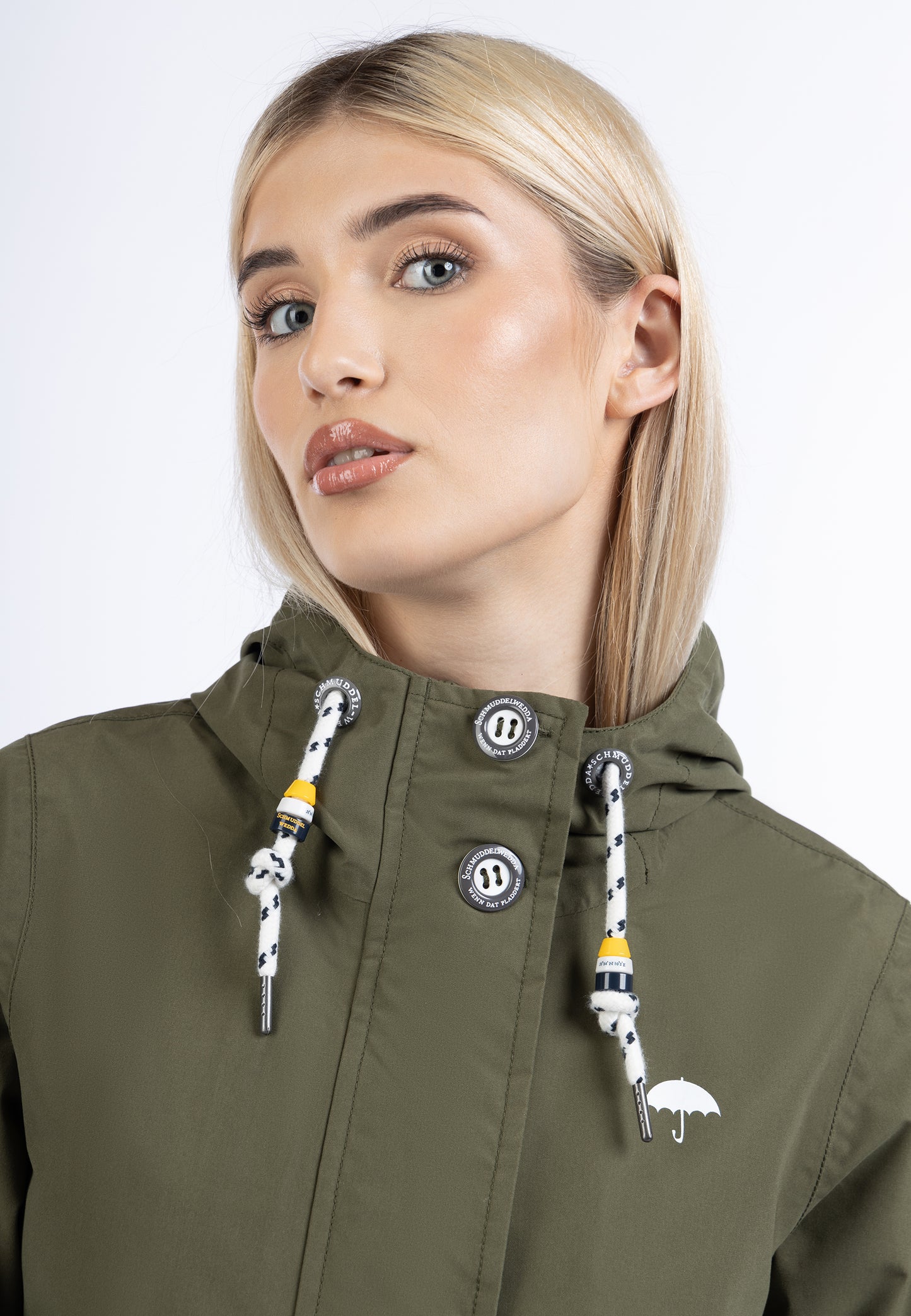 Schmuddelwedda women's rain jacket recycled material