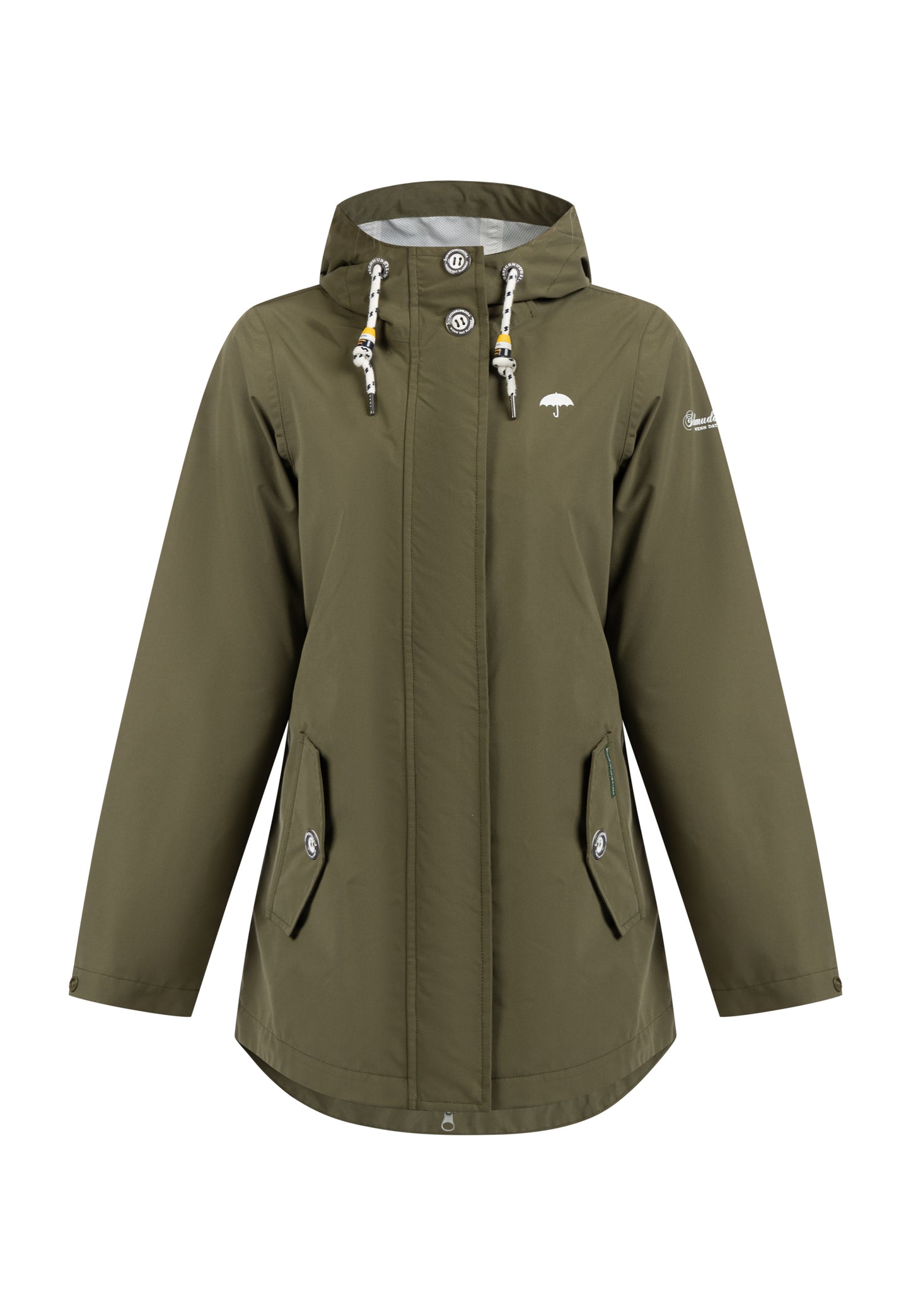 Schmuddelwedda women's rain jacket recycled material
