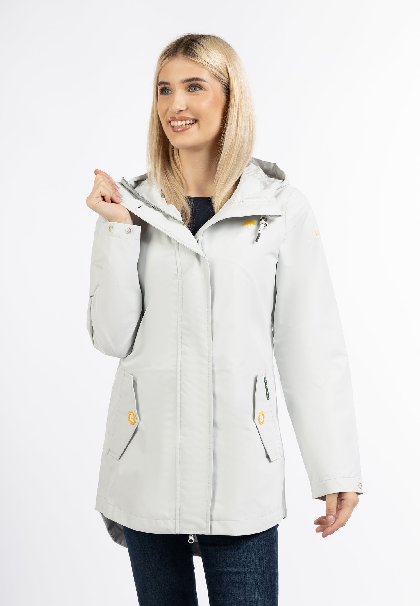 Schmuddelwedda women's rain jacket recycled material