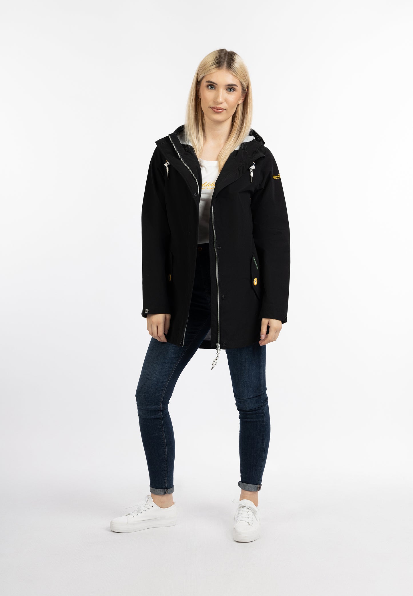 Schmuddelwedda women's rain jacket recycled material