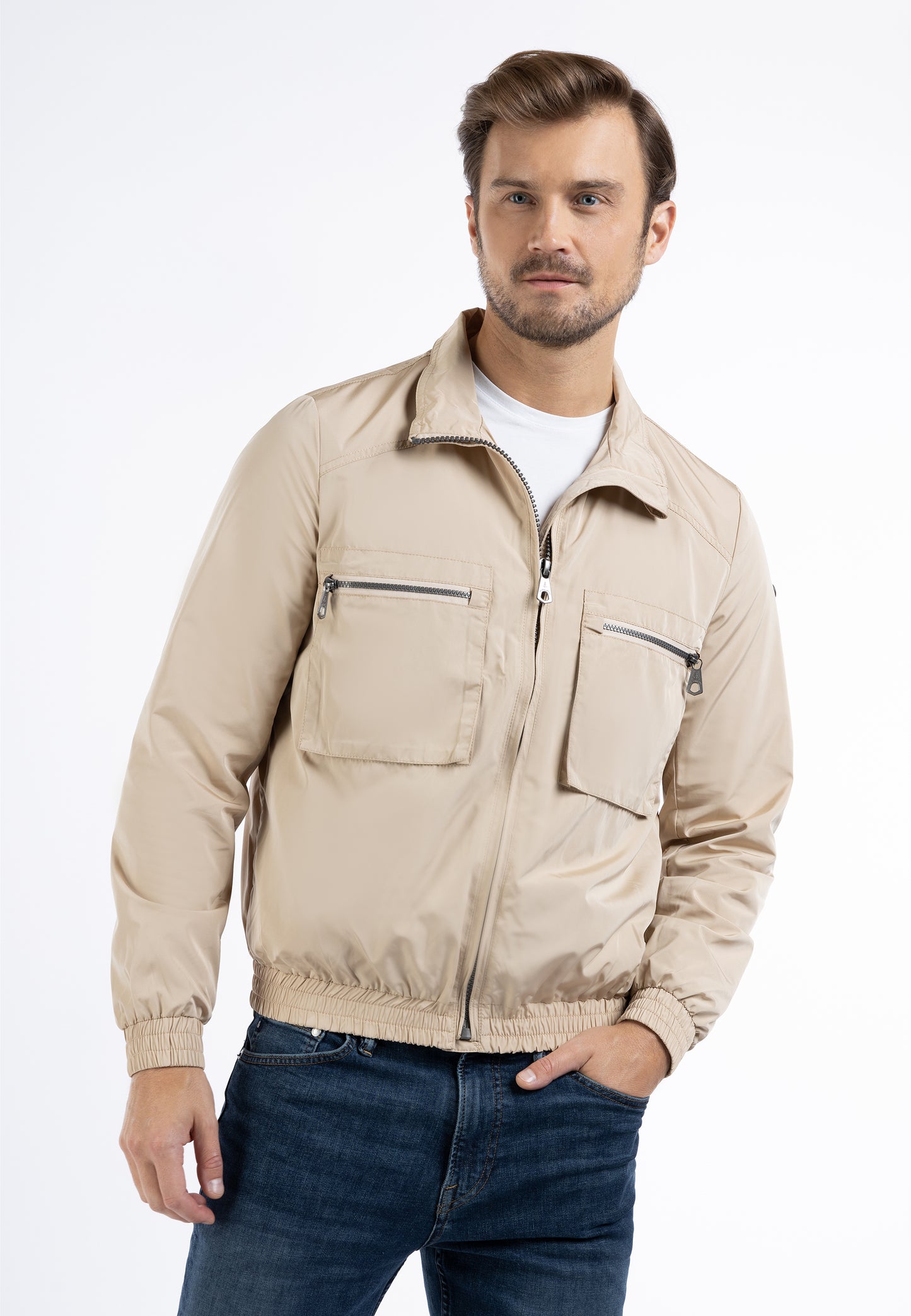DreiMaster Maritim men's transitional jacket recycled material