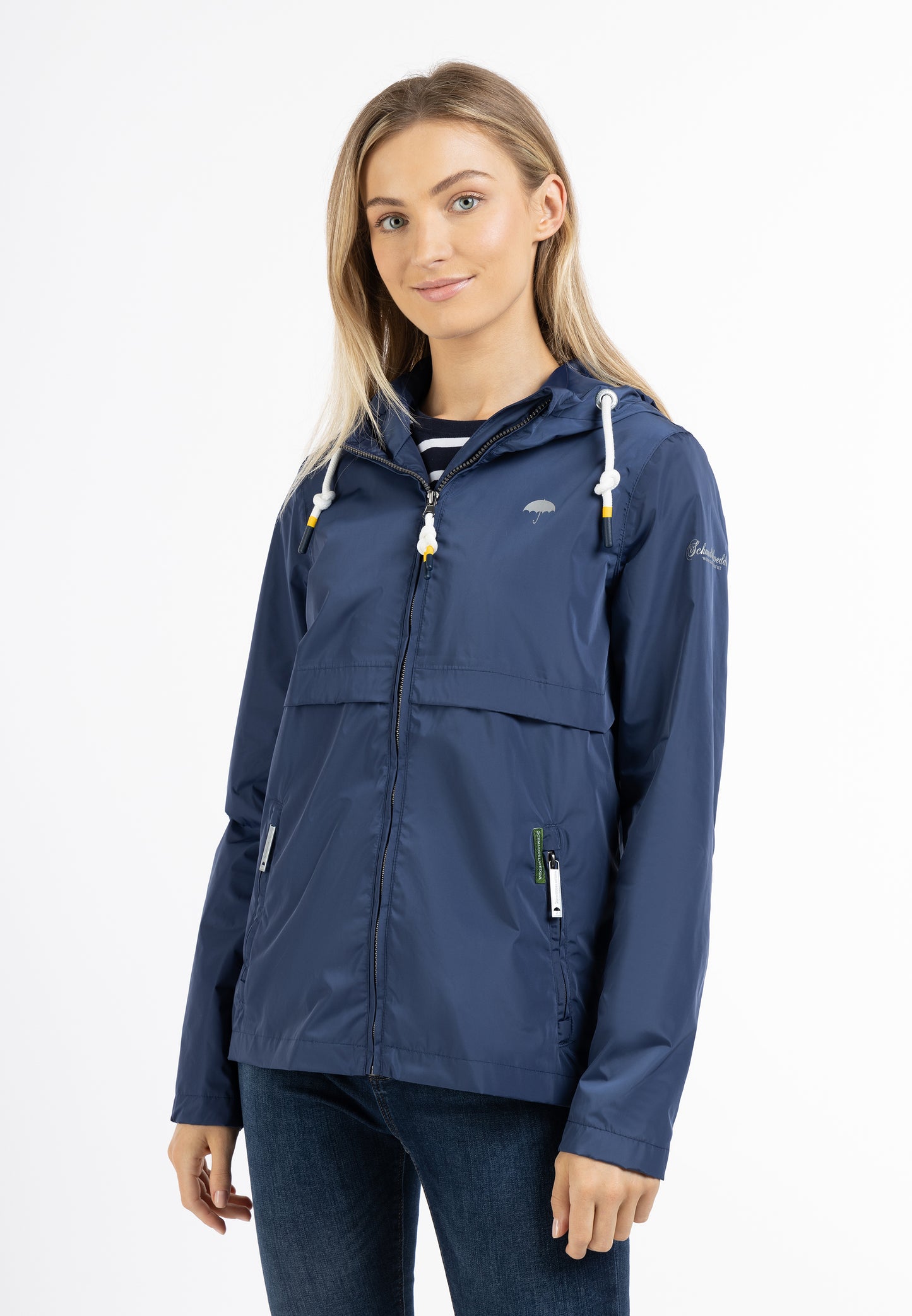 Schmuddelwedda women's rain jacket recycled material