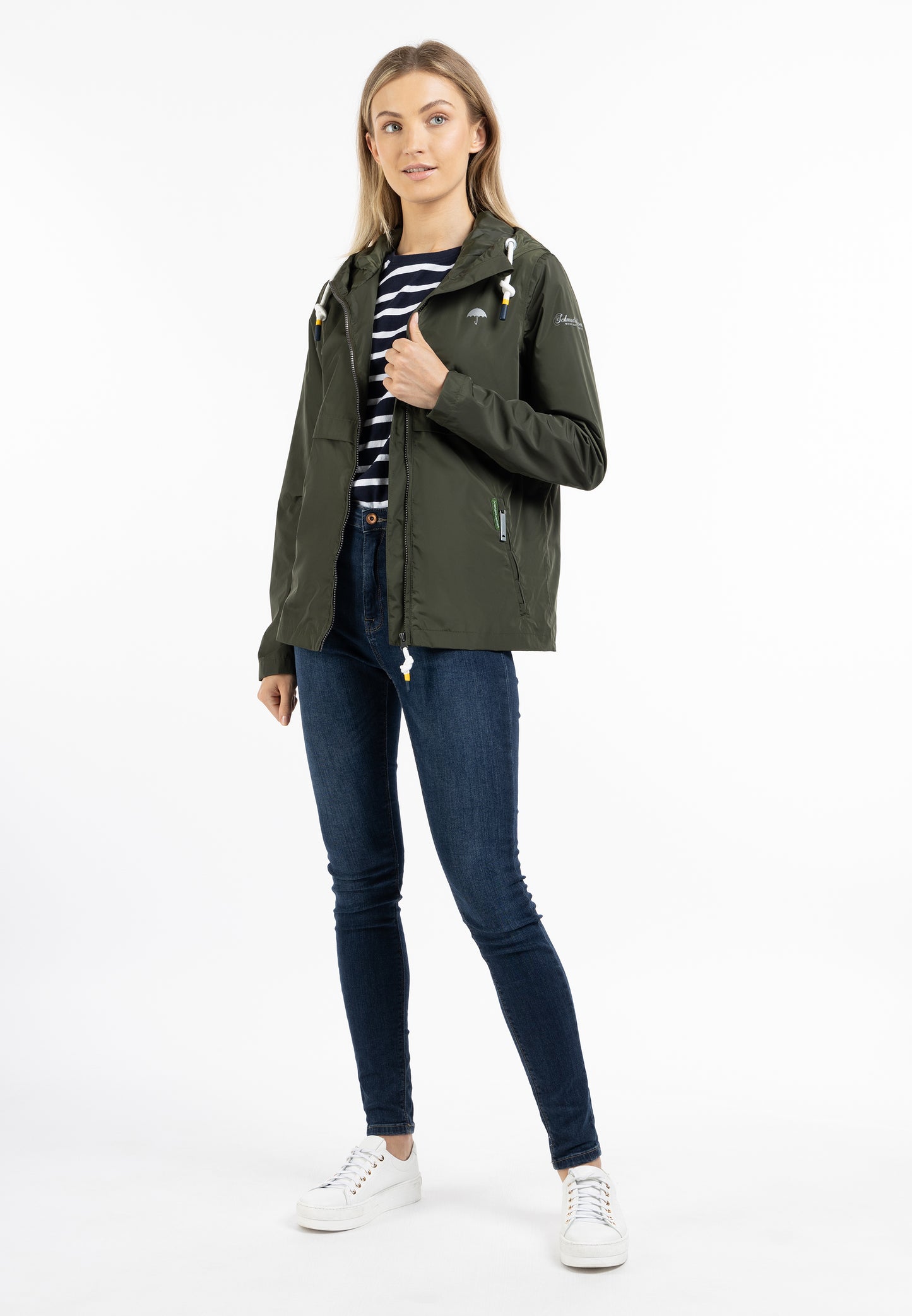 Schmuddelwedda women's rain jacket recycled material
